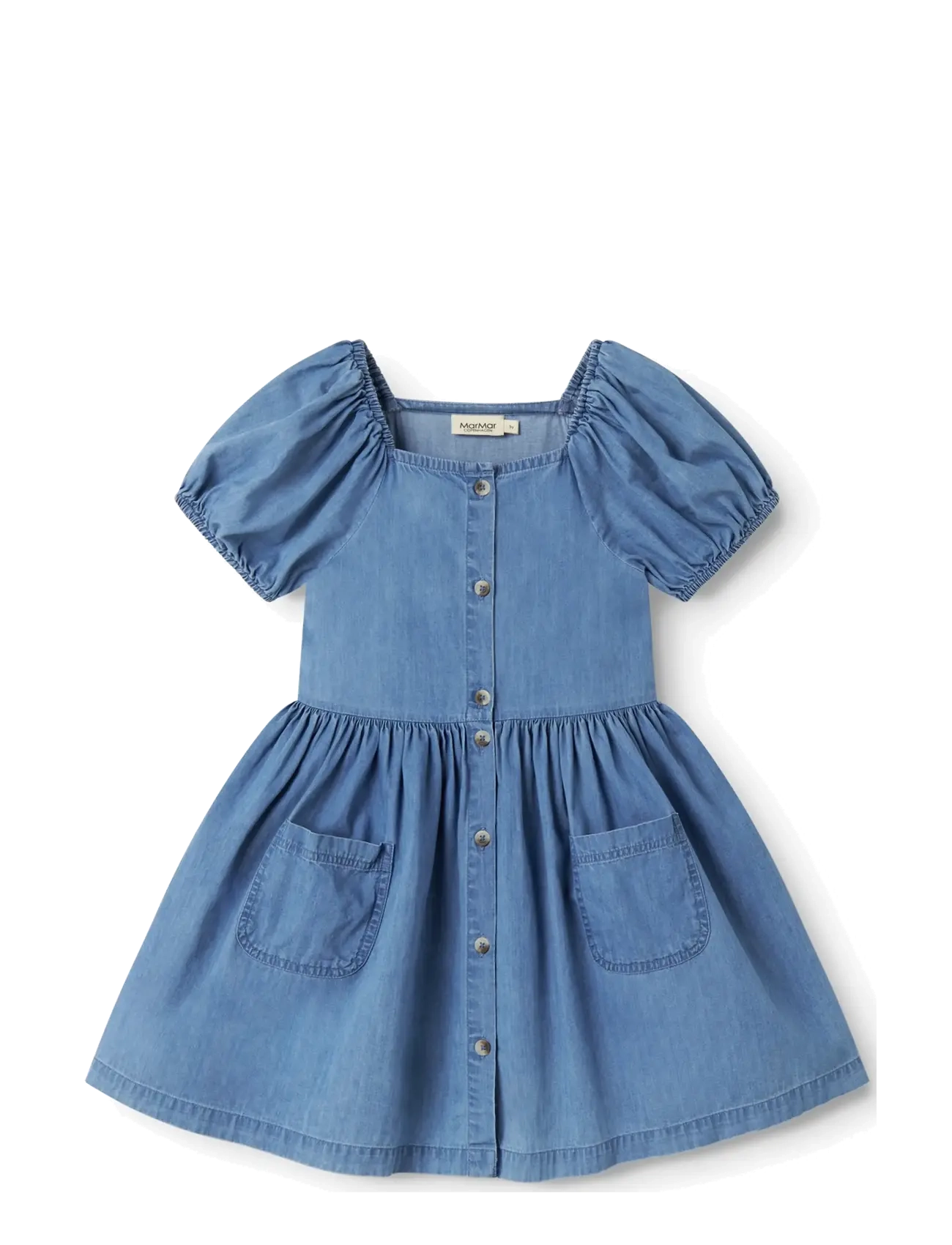 MarMar Copenhagen Davery, 128, Casual Dresses, Blau - Short-sleeved Kinder