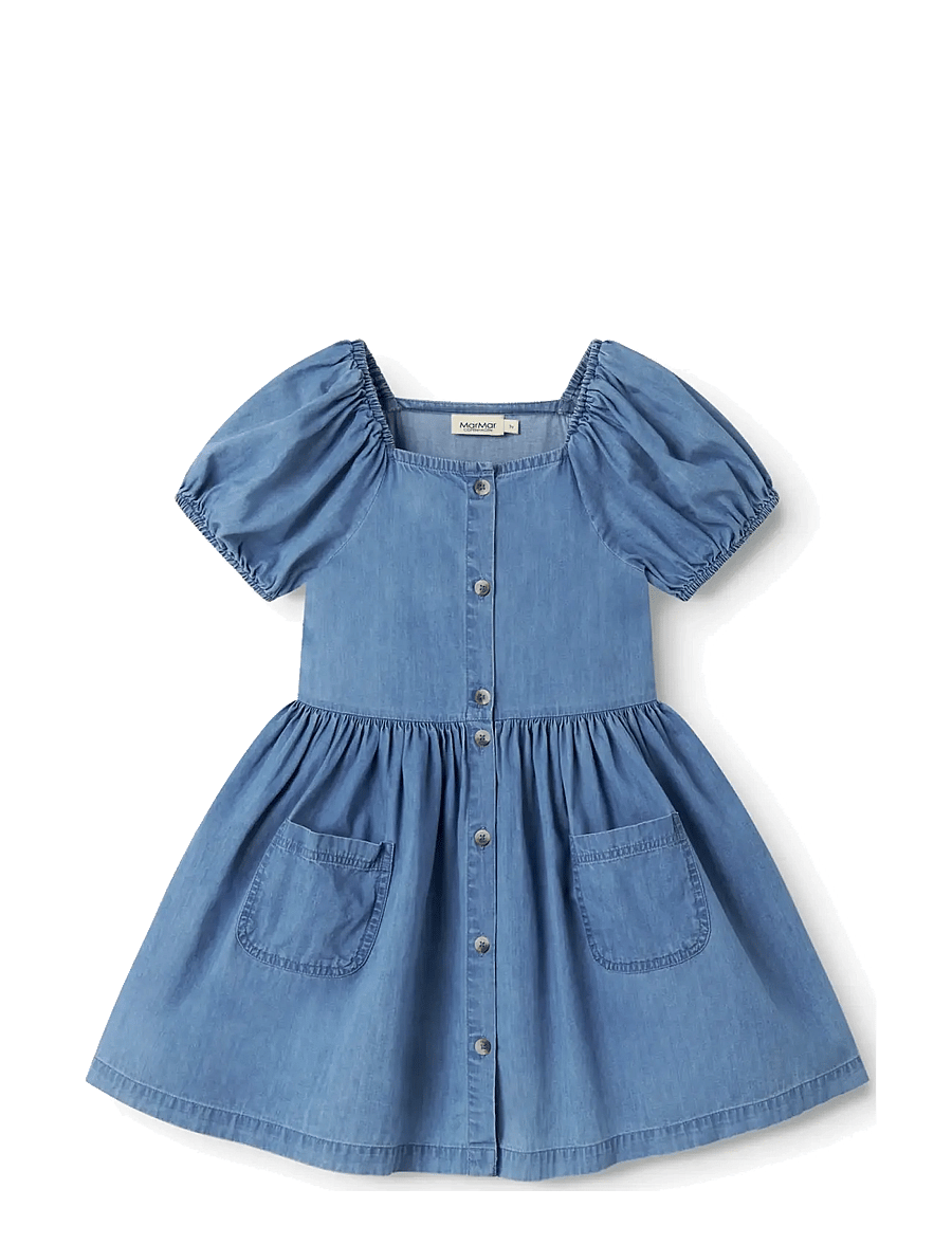 MarMar Copenhagen - Davery - short-sleeved casual dresses - blue denim - 0