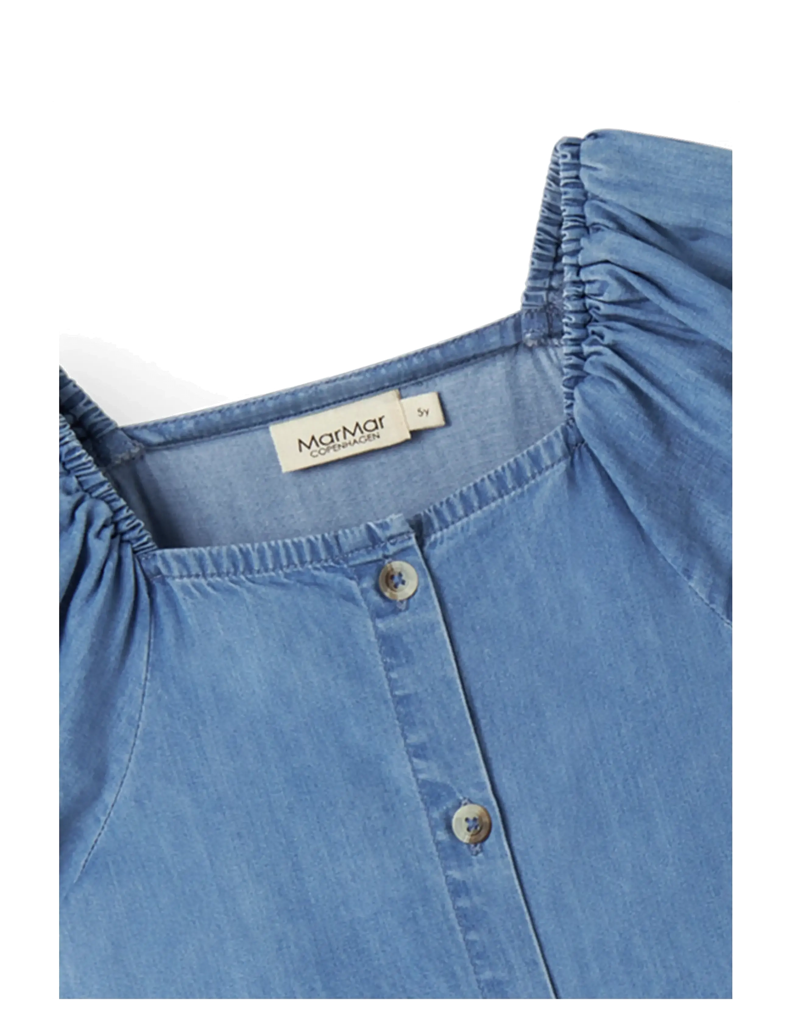 MarMar Copenhagen - Davery - short-sleeved casual dresses - blue denim - 2