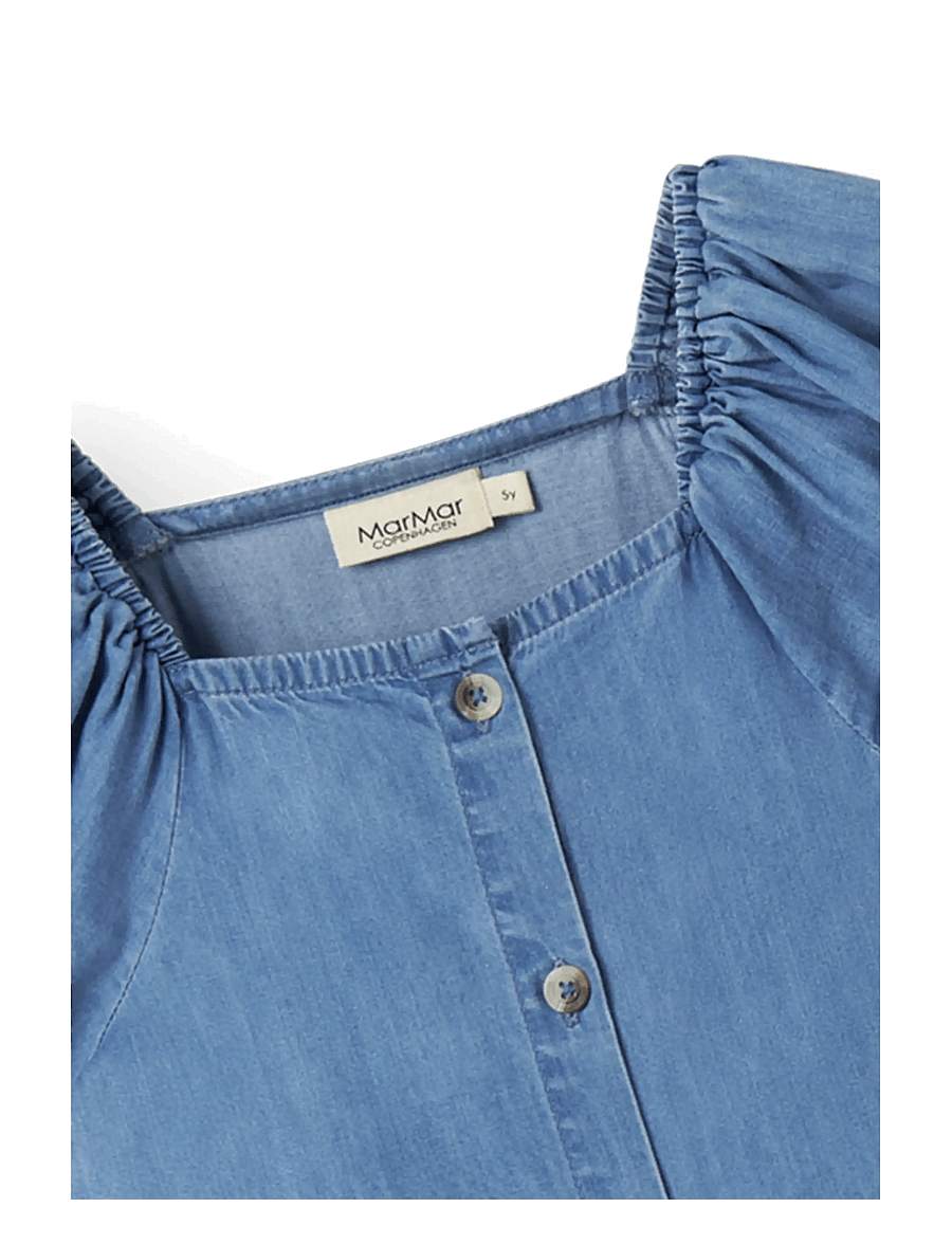 MarMar Copenhagen - Davery - short-sleeved casual dresses - blue denim - 2