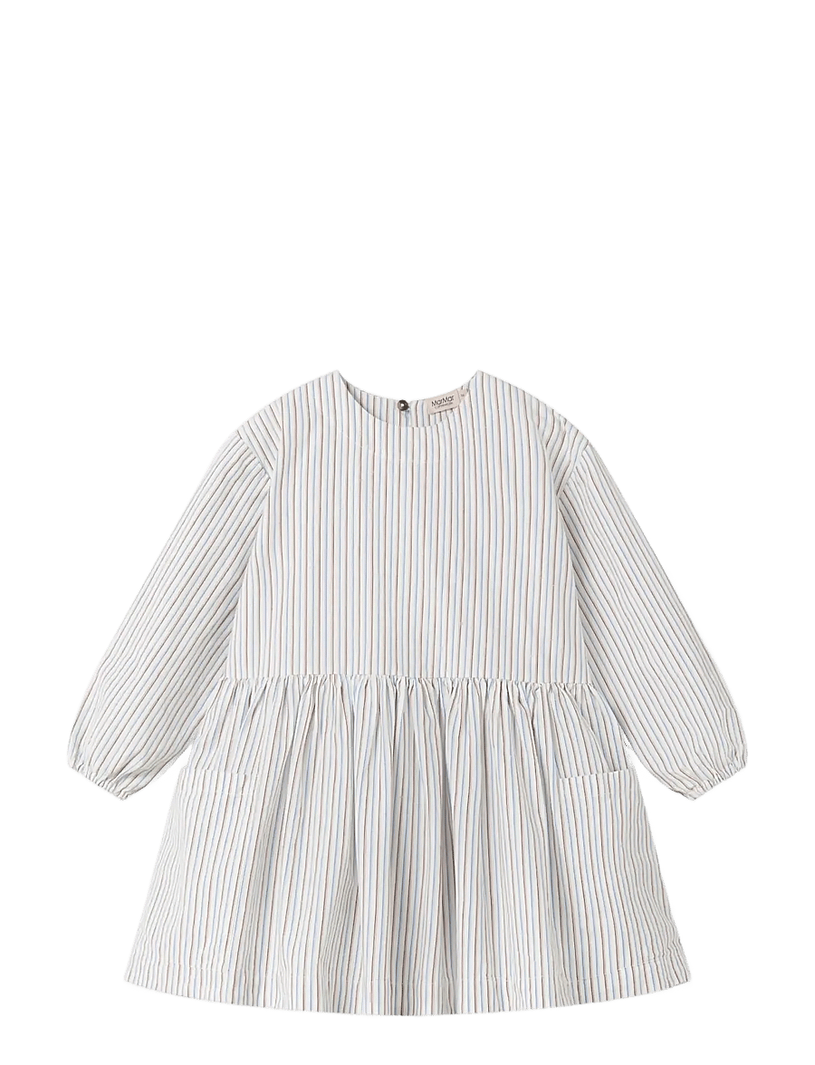 MarMar Copenhagen - Dagmary - pikkade varrukatega vabaaja kleidid - blue iris stripe - 1