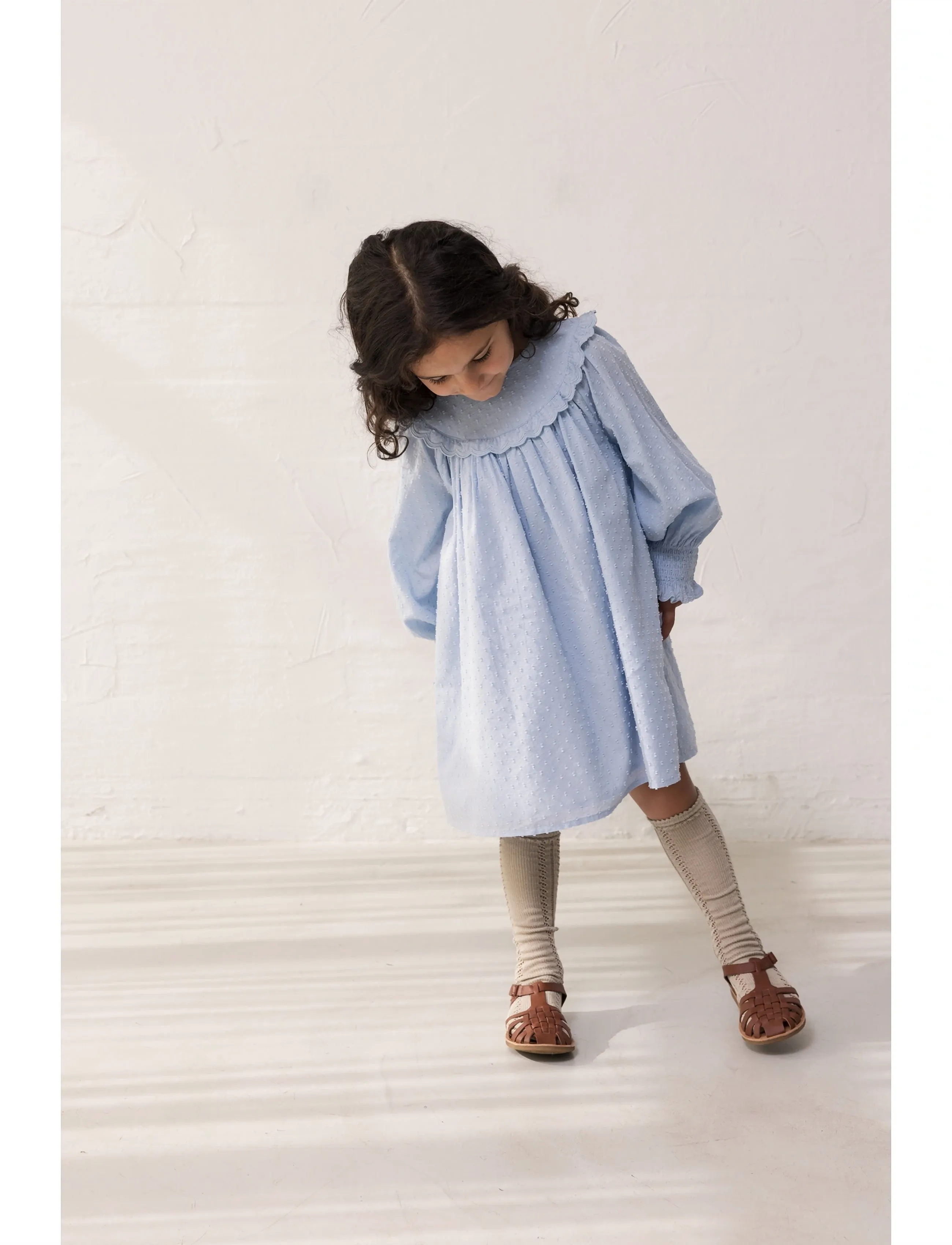 MarMar Copenhagen Drissy, 128, Casual Dresses, Blau - Long-sleeved Kinder