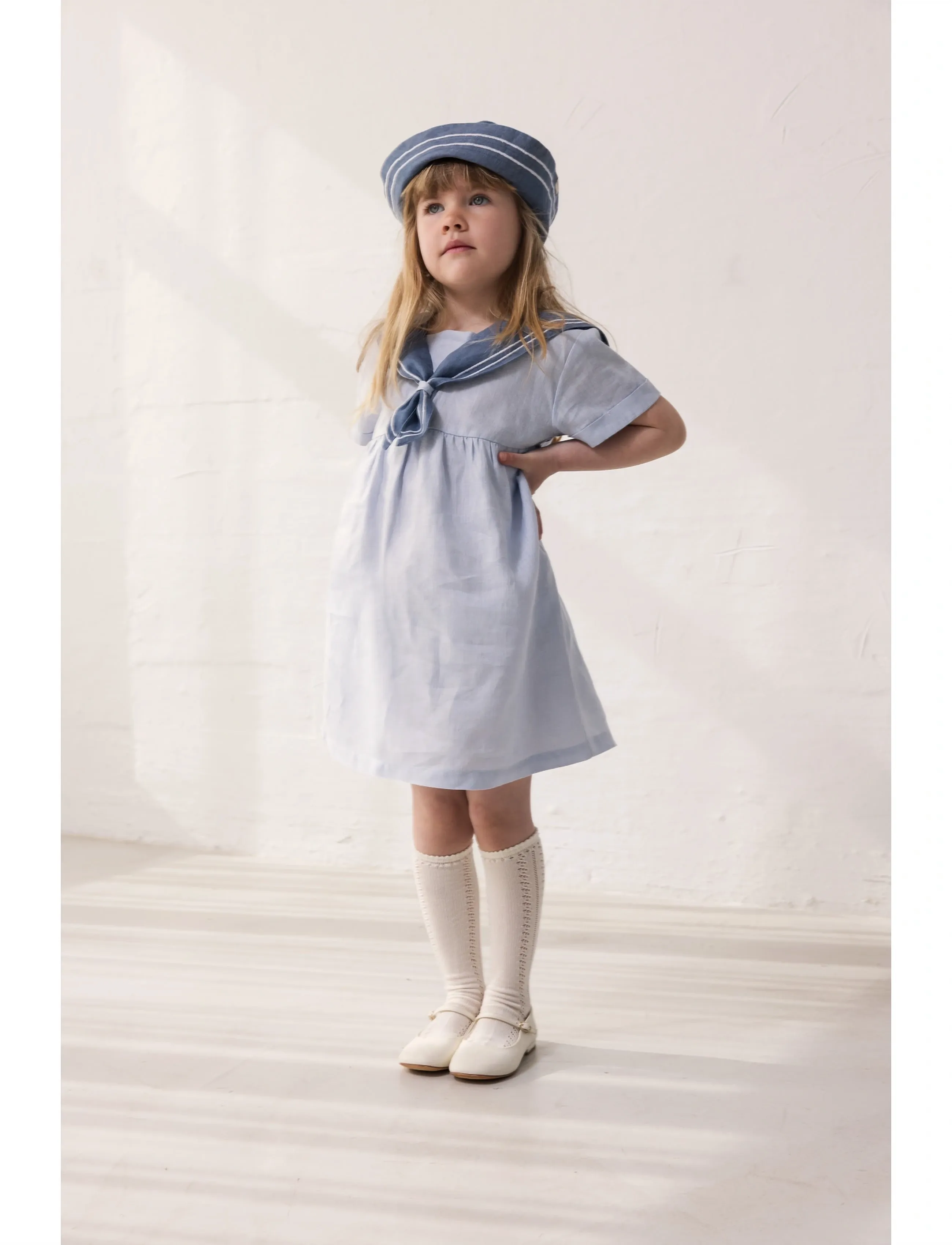 MarMar Copenhagen Dresea - Stutterma casual kjólar - BLUE MIST / navy