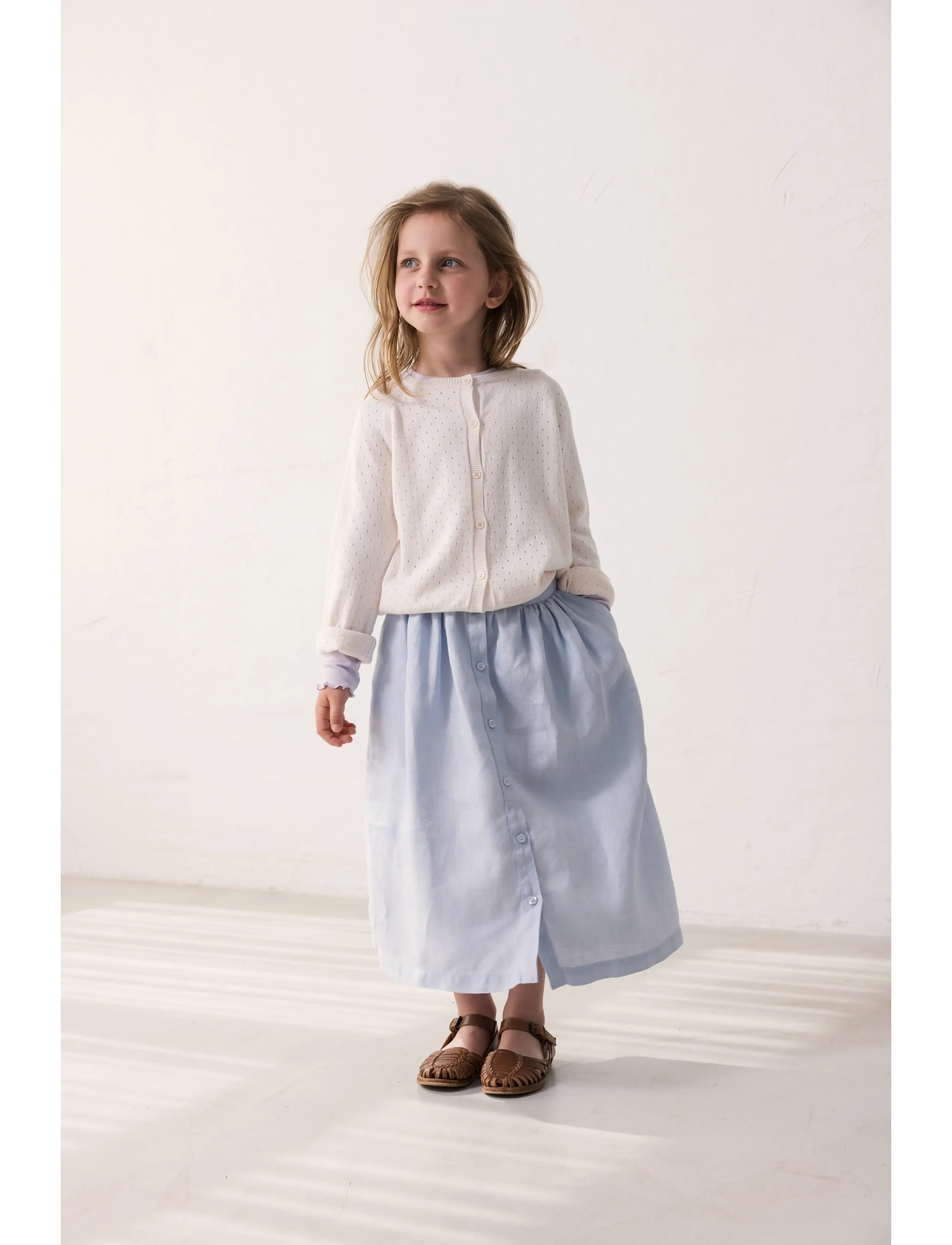 MarMar Copenhagen - Sarah - midi skjørt - blue mist - 0