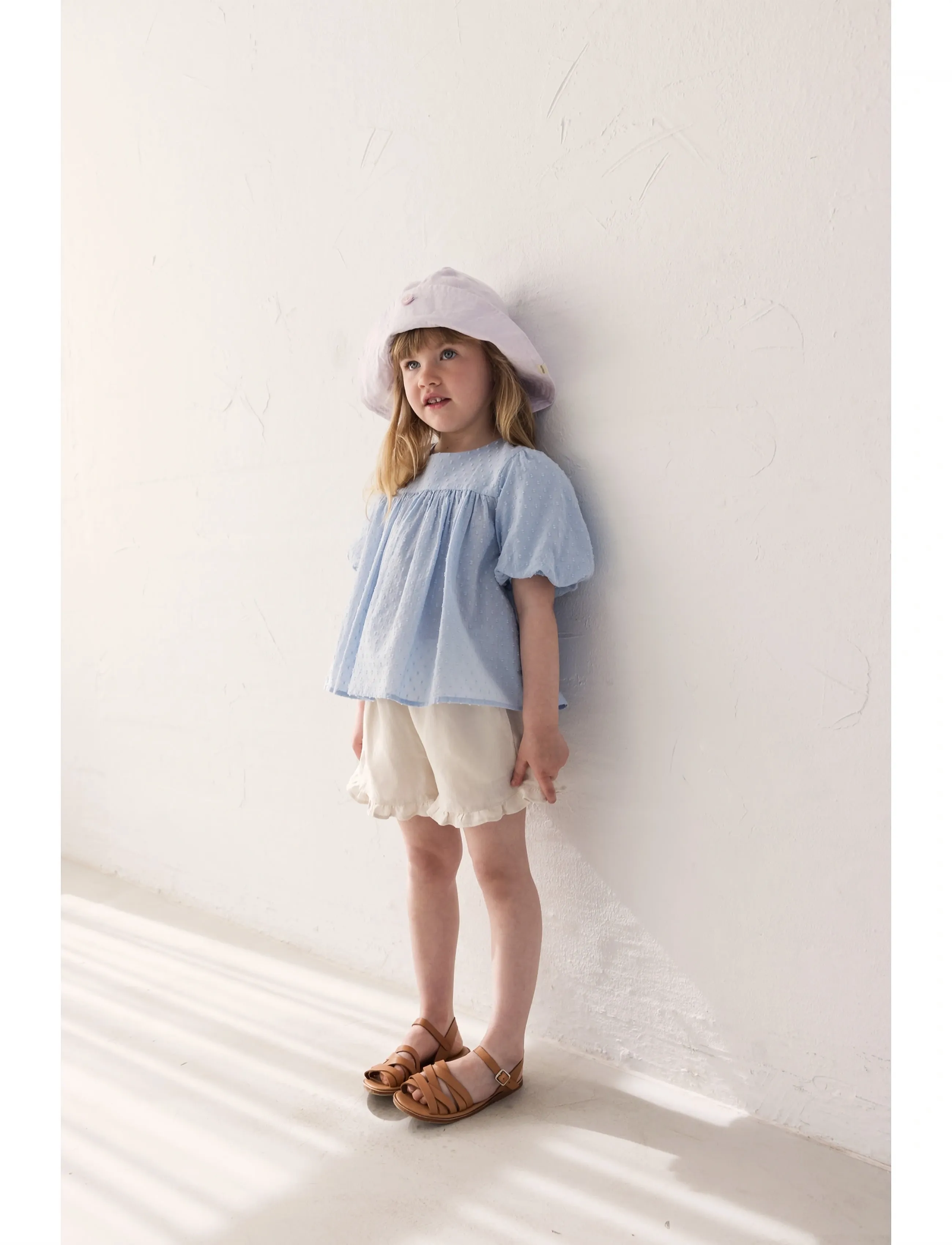 MarMar Copenhagen Pala Frill, Børn, Flæseshorts, Beige, Str: 110