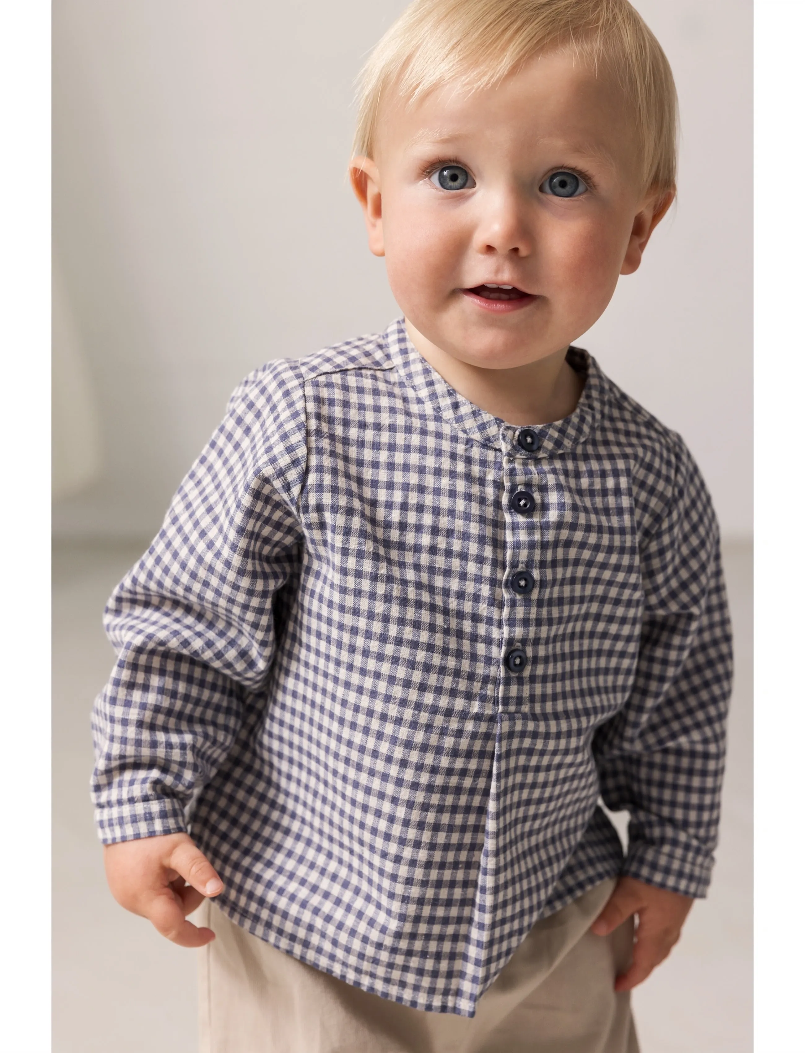 MarMar Copenhagen Totoro - Langærmede skjorter - MARINE CHECK / blue