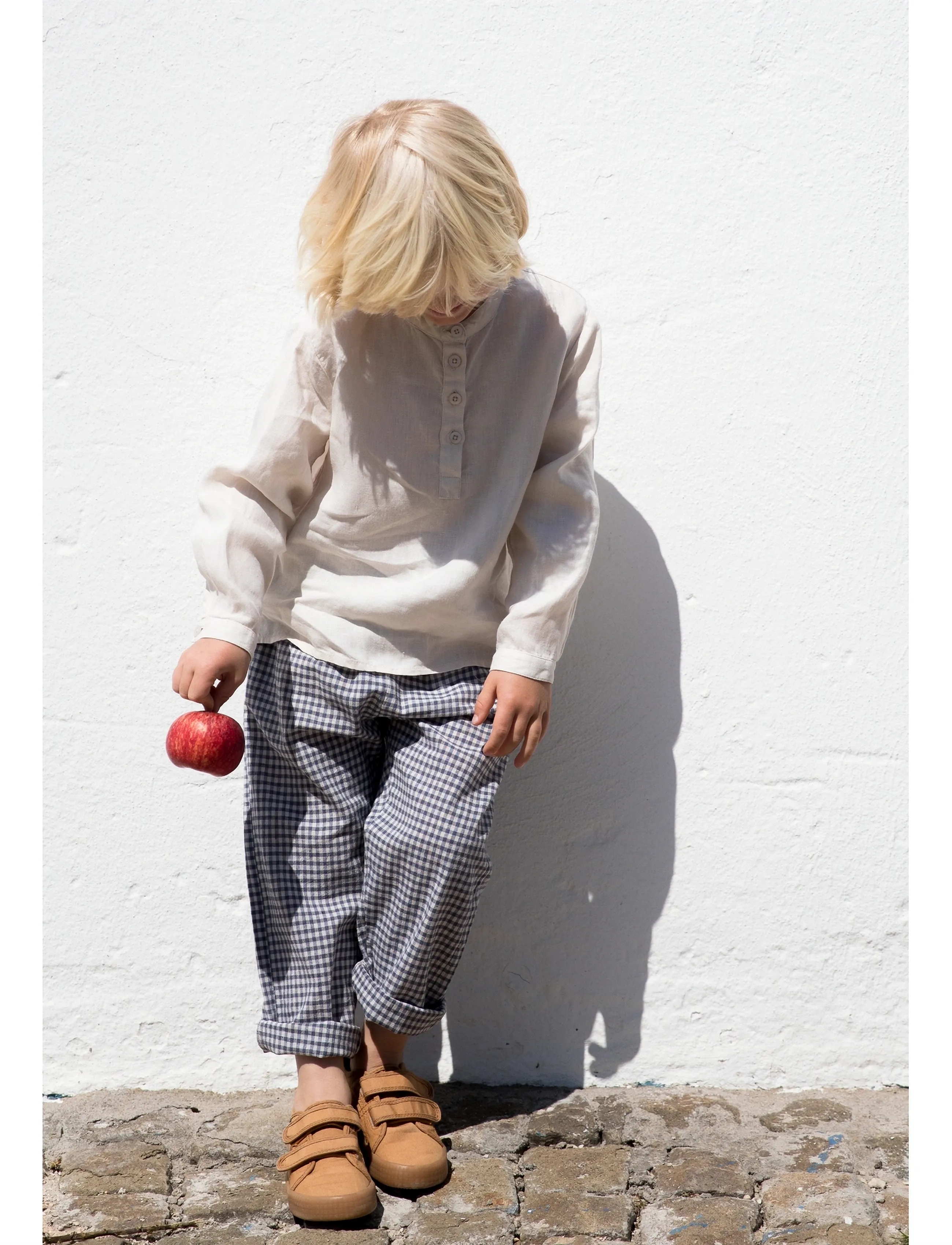 MarMar Copenhagen - Panto - baby trousers - marine check - 3