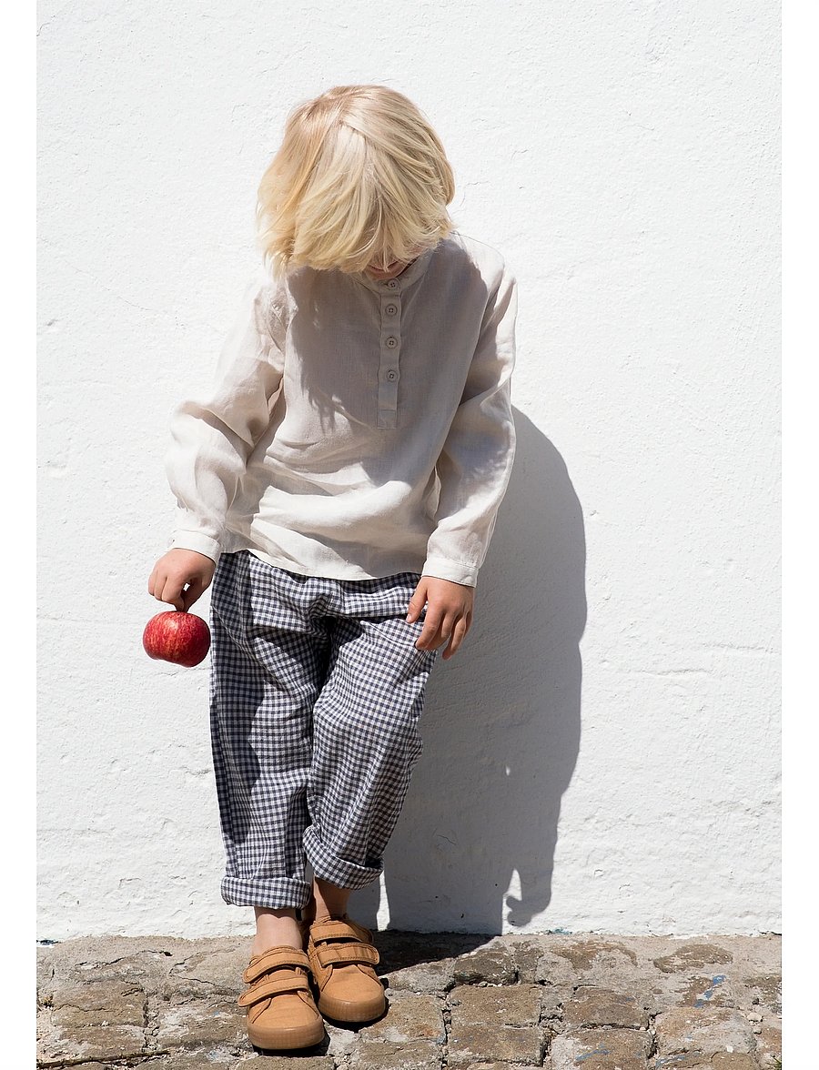 MarMar Copenhagen - Panto - baby trousers - marine check - 3