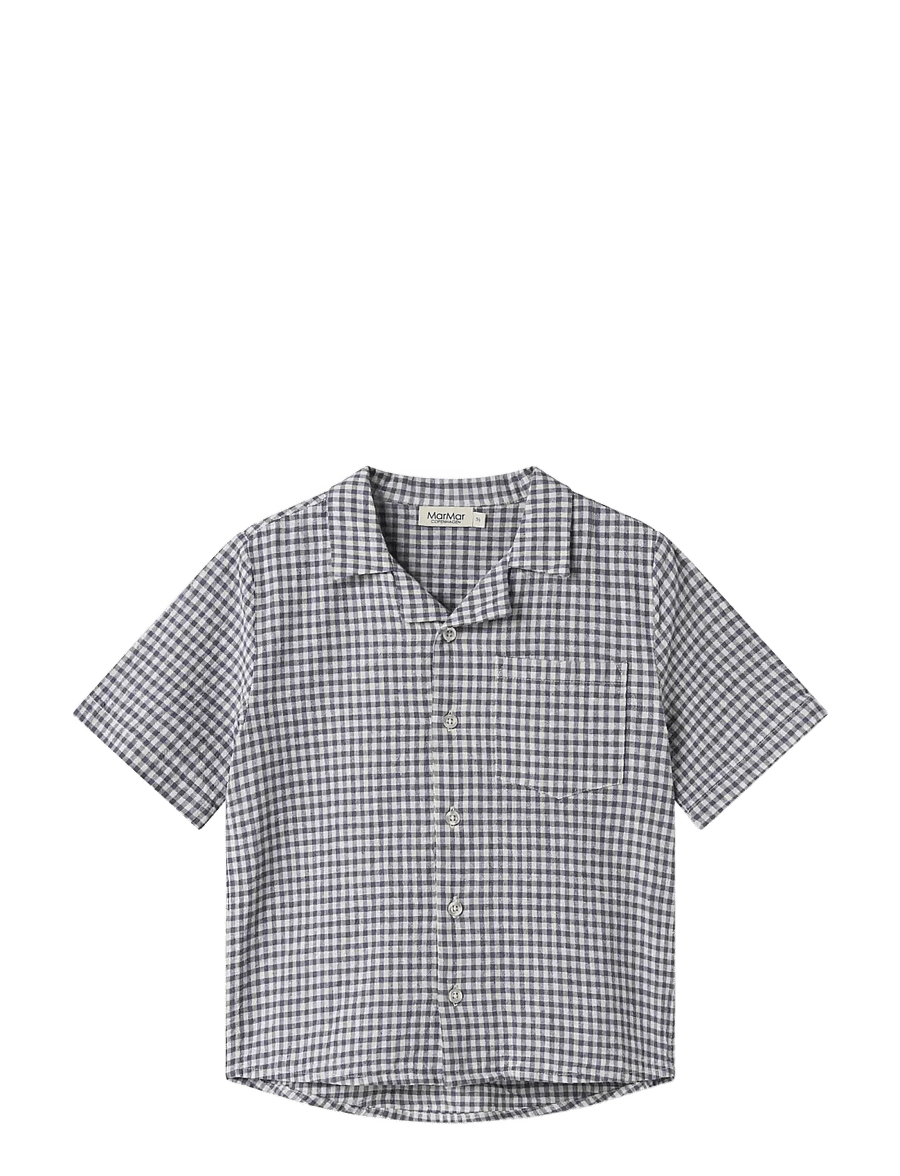 MarMar Copenhagen - Tage - short-sleeved shirts - marine check - 1