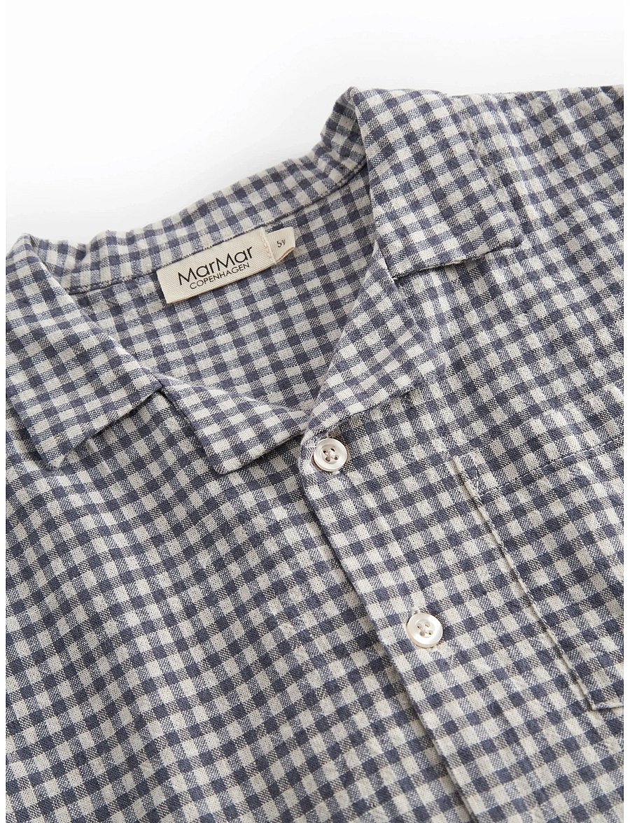 MarMar Copenhagen - Tage - short-sleeved shirts - marine check - 3