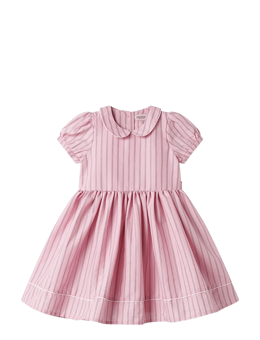 MarMar Copenhagen - Darcel - lühikeste varrukatega vabaaja kleidid - bonbon pink stripes - 1