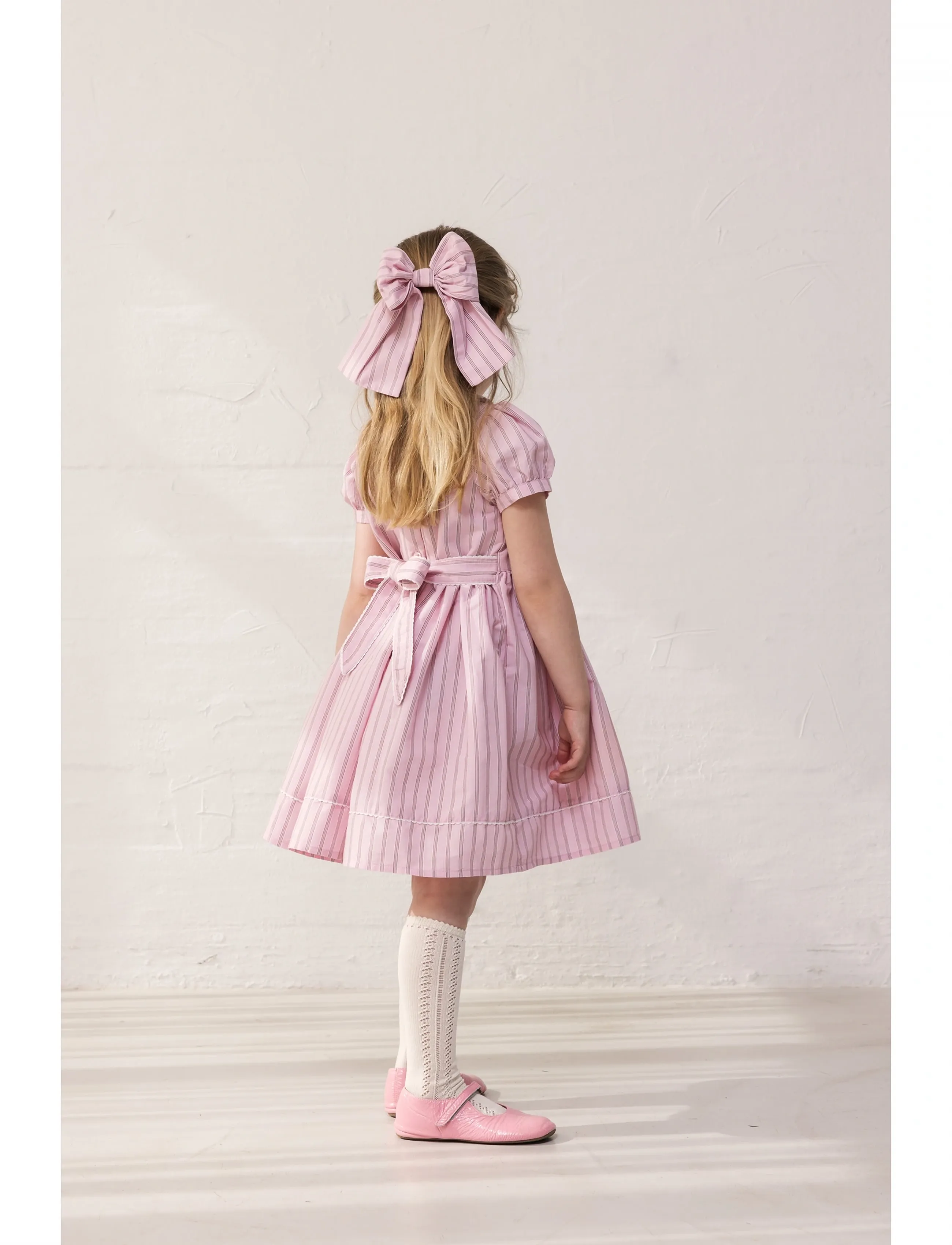 MarMar Copenhagen - Darcel - lühikeste varrukatega vabaaja kleidid - bonbon pink stripes - 3