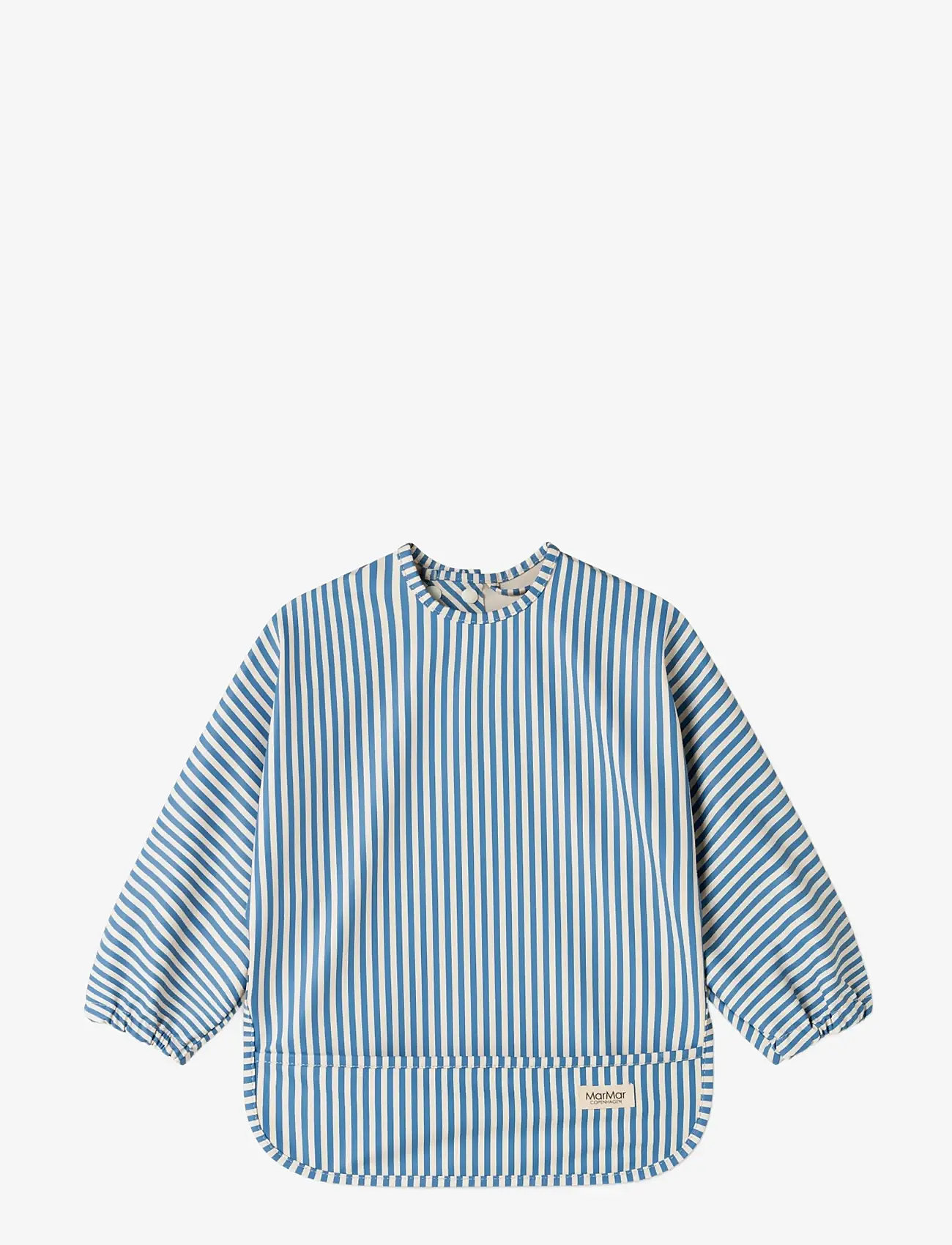 MarMar Copenhagen - Apron LS - Śliniak z długim rękawkiem - blue stripe - 0
