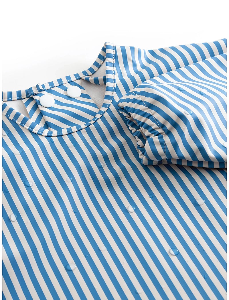 MarMar Copenhagen - Apron LS - Śliniak z długim rękawkiem - blue stripe - 2