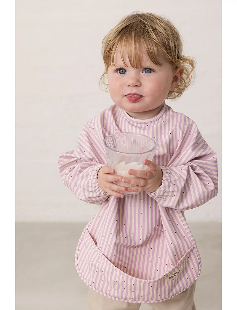 MarMar Copenhagen - Apron LS - langærmet bluse - pink stripe - 0
