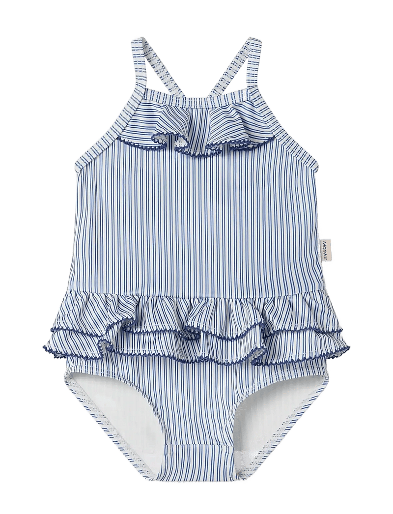 MarMar Copenhagen - Swinnie Bathing Suit - badedragter - bolich blue stripe - 0
