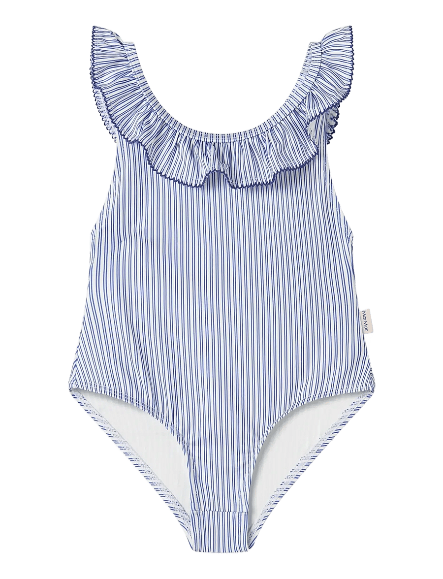 MarMar Copenhagen - Swilla Bathing Suit - badeanzüge - bolich blue stripe - 1