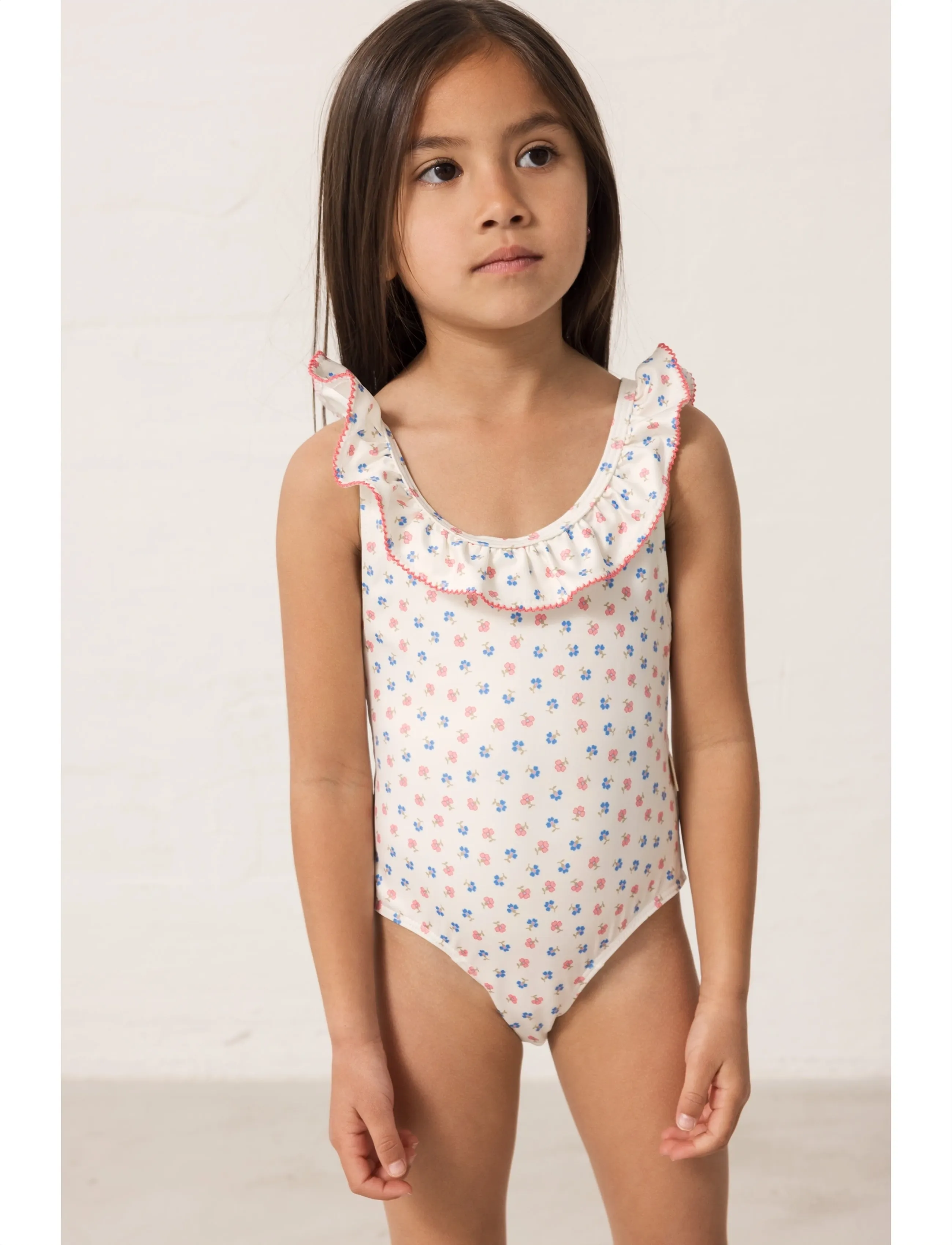 MarMar Copenhagen Swilla Bathing Suit, 116/122, Bademode, Rosa - Swimsuits, Kinder