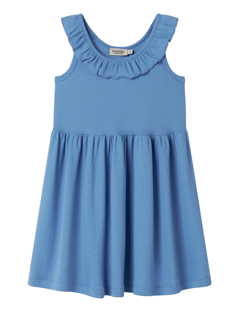 MarMar Copenhagen - Delta - short-sleeved casual dresses - surf blue - 1