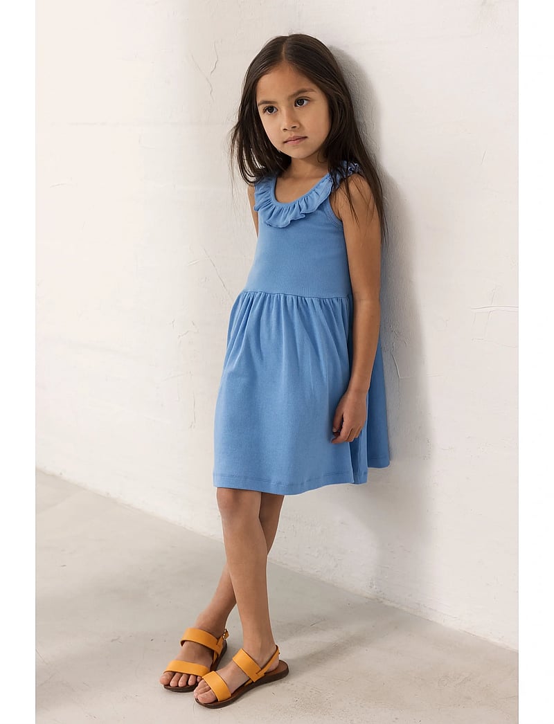 MarMar Copenhagen - Delta - short-sleeved casual dresses - surf blue - 0