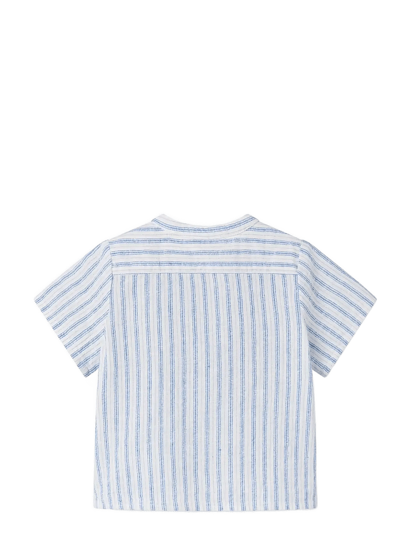 MarMar Copenhagen - Totoro SS - kortärmade skjortor - surf blue stripe - 2
