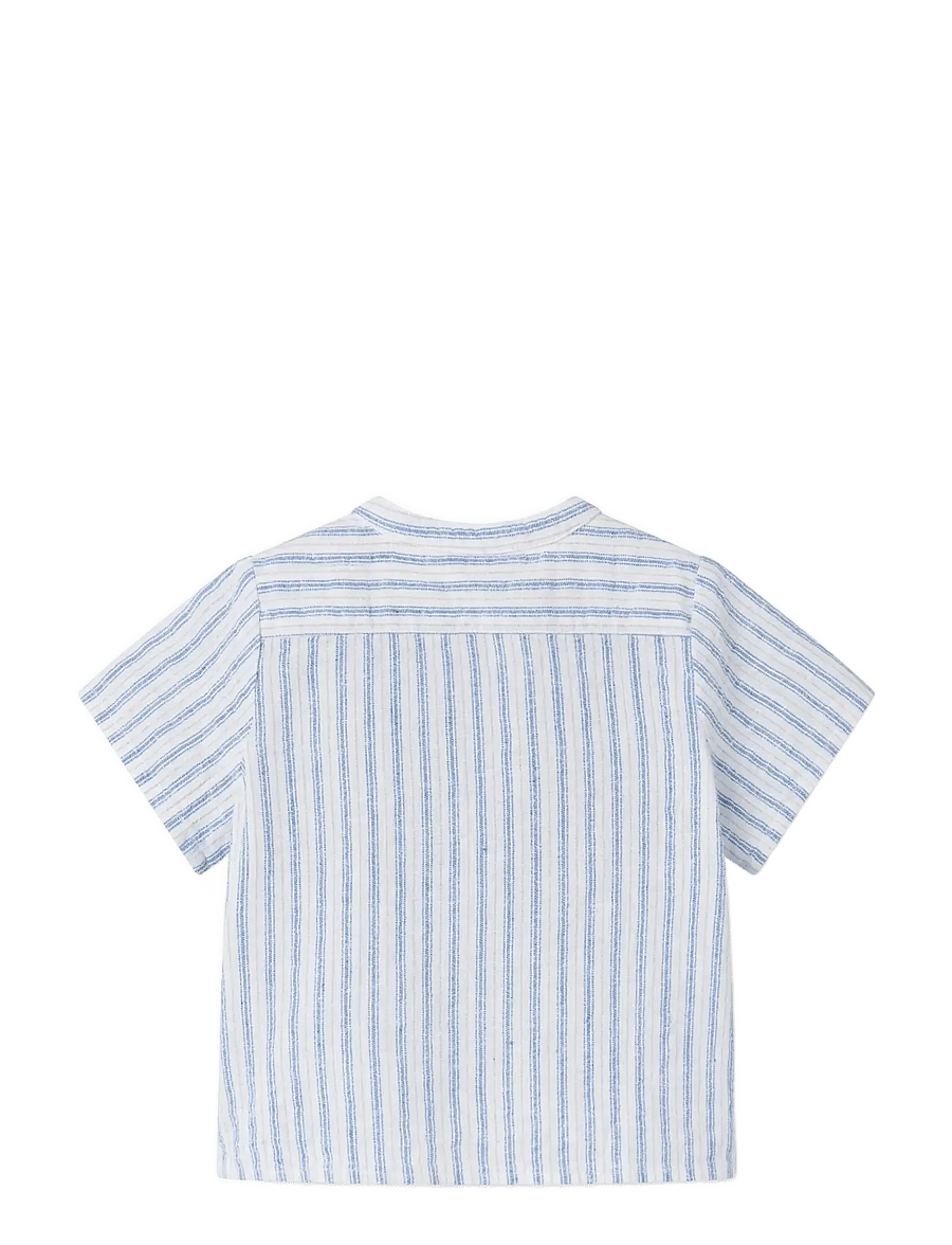 MarMar Copenhagen - Totoro SS - lühikeste varrukatega särgid - surf blue stripe - 2
