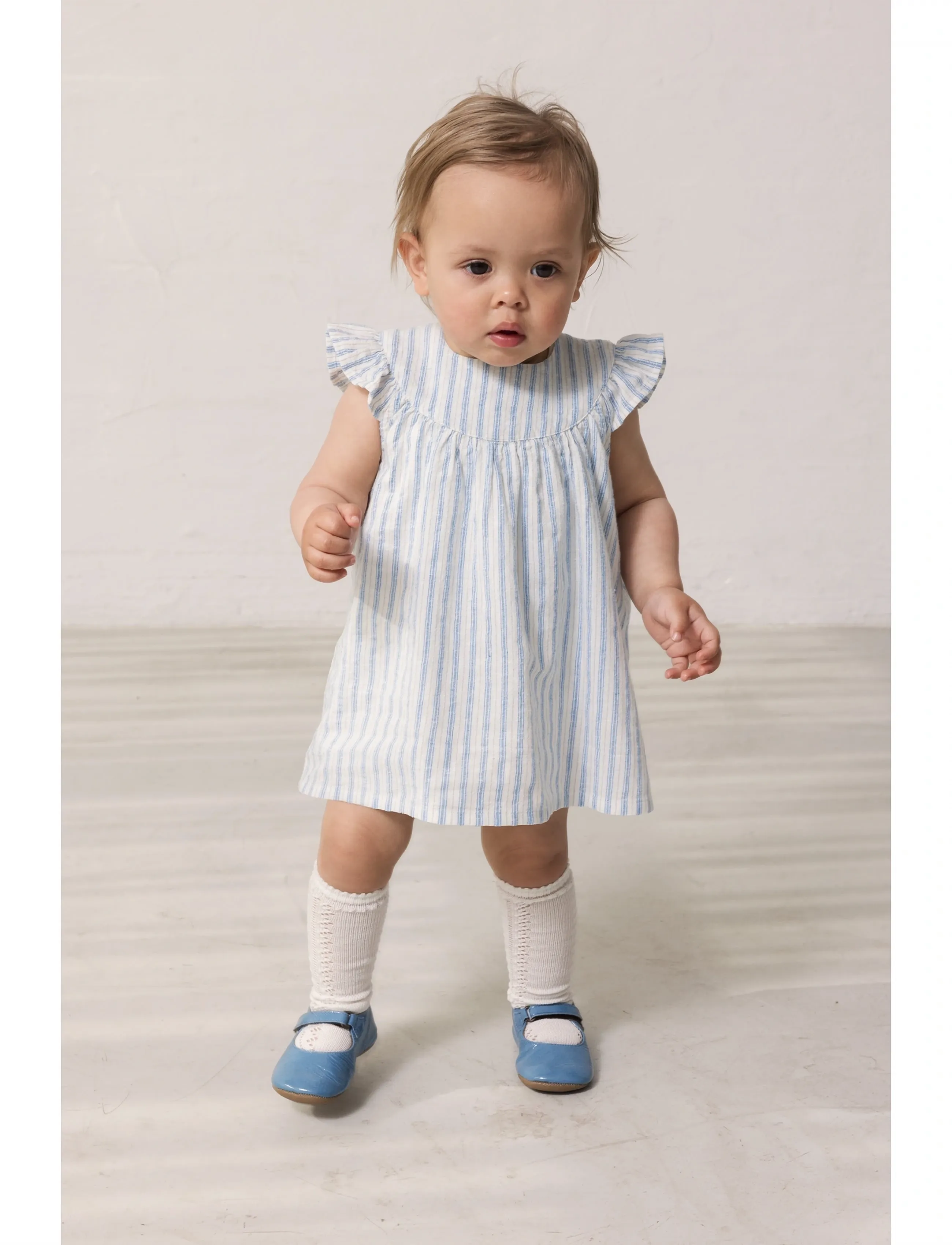 MarMar Copenhagen Dhana B - Baby-Kleider - SURF BLUE STRIPE / blue