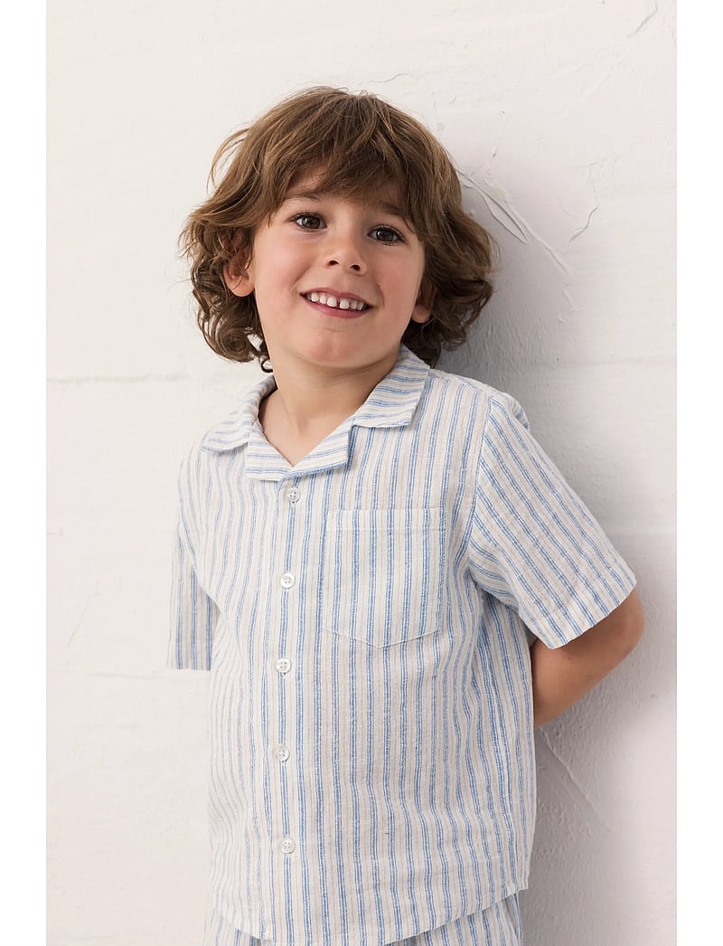 MarMar Copenhagen - Tage - kortærmede skjorter - surf blue stripe - 0