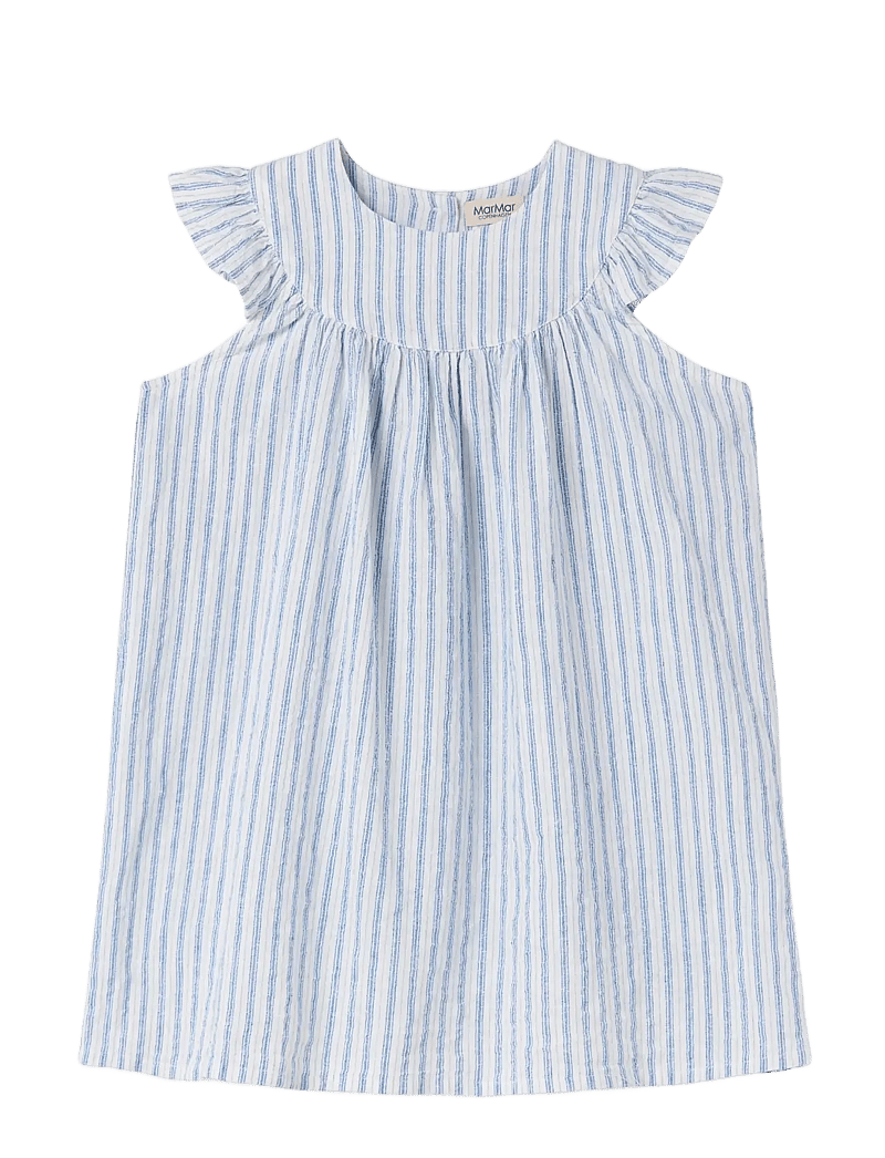 MarMar Copenhagen - Dhana - kortærmede hverdagskjoler - surf blue stripe - 1