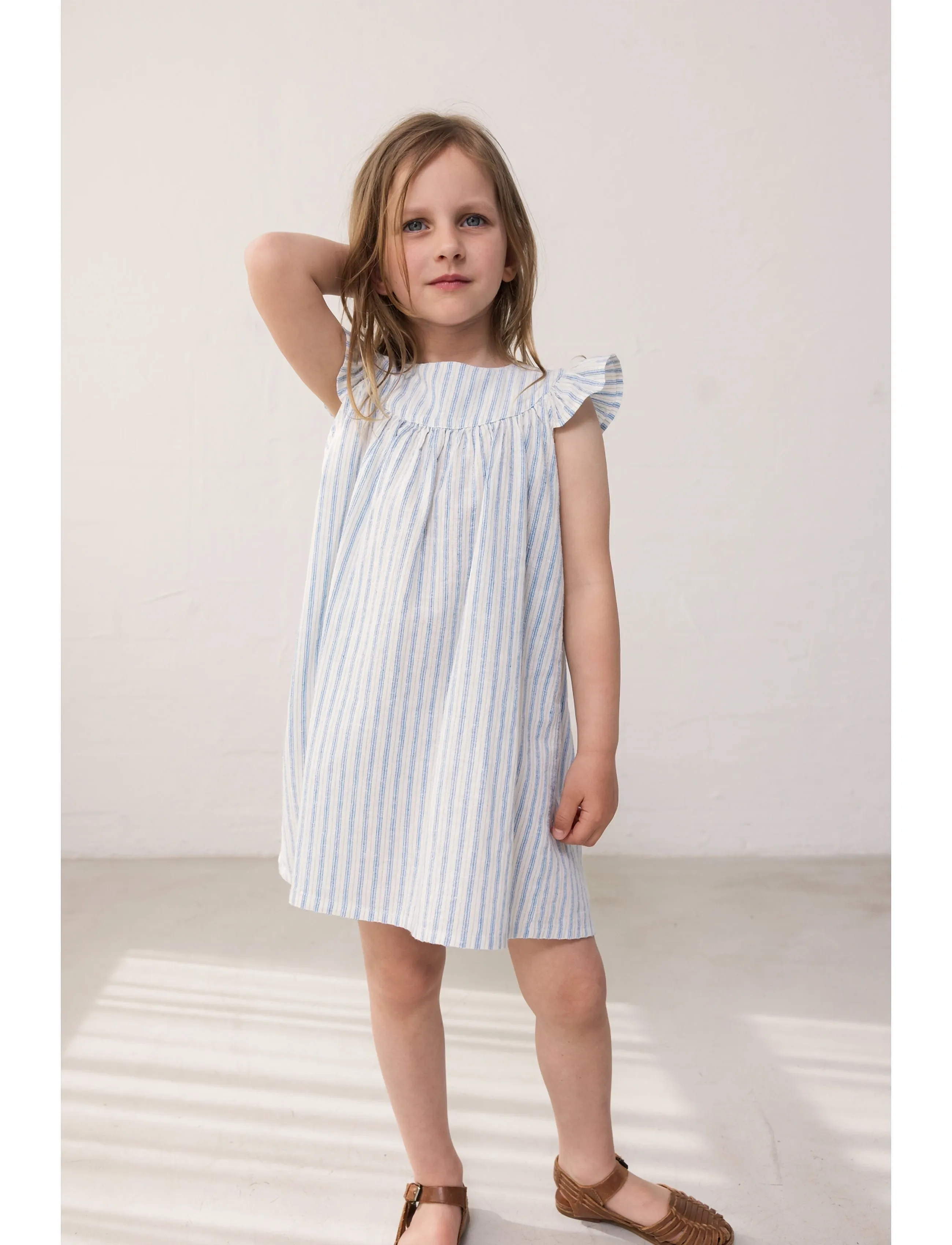 MarMar Copenhagen Dhana, 116, Casual Dresses, Blau - Short-sleeved Kinder
