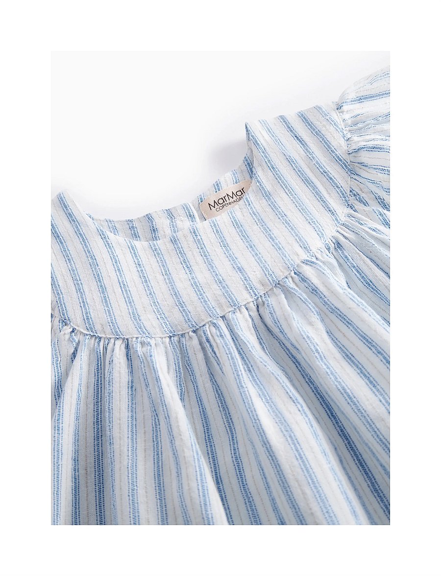 MarMar Copenhagen - Dhana - kurzärmelige freizeitkleider - surf blue stripe - 3