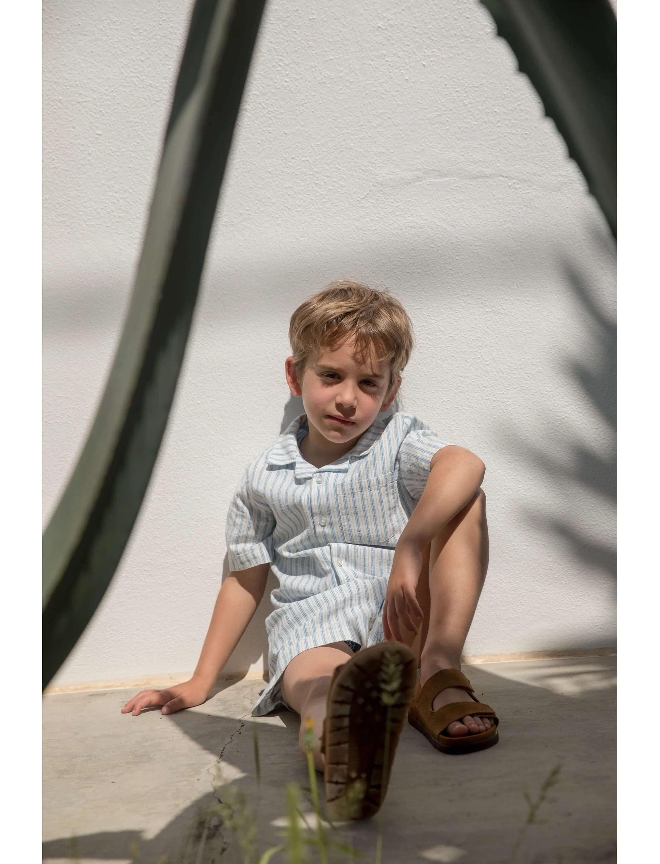 MarMar Copenhagen Pinon - Casual shorts - SURF BLUE STRIPE / blue