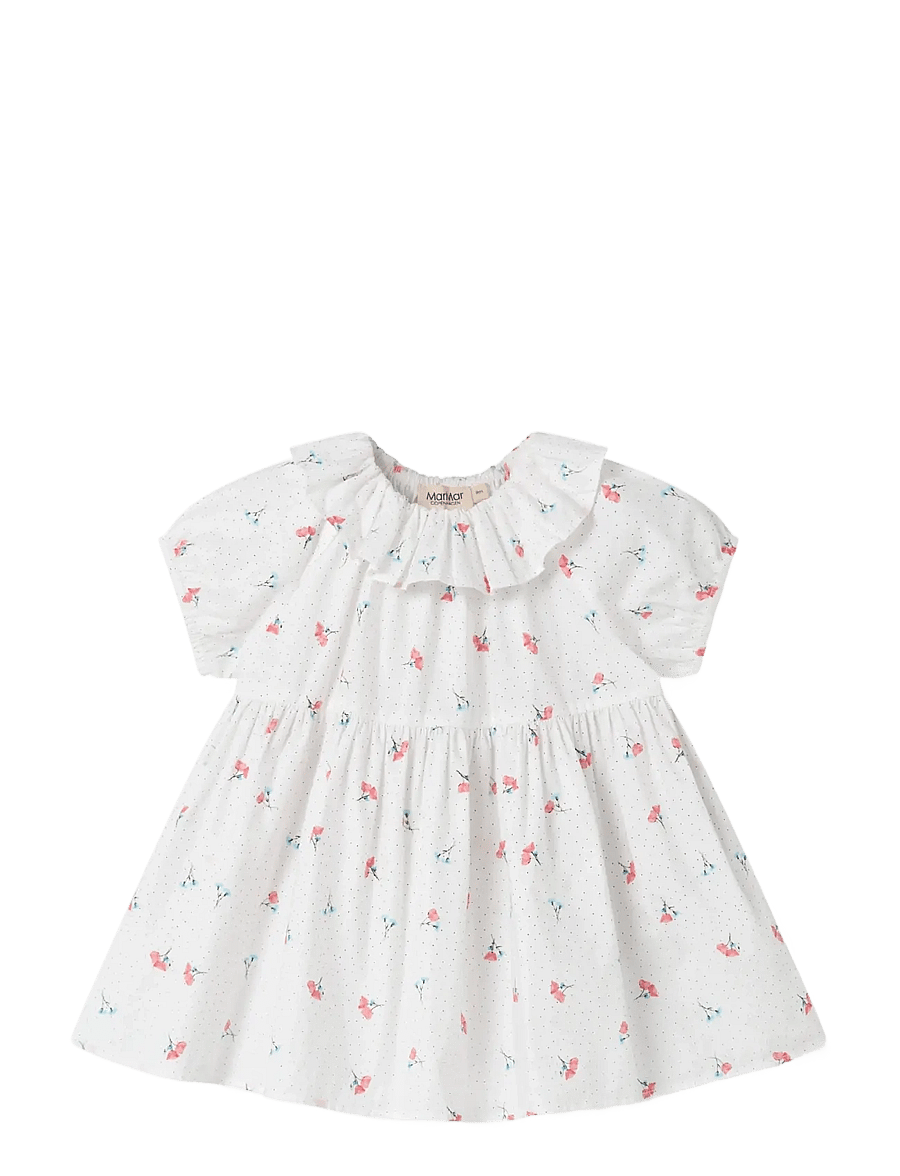 MarMar Copenhagen - Dalino - short-sleeved baby dresses - poppy - 1