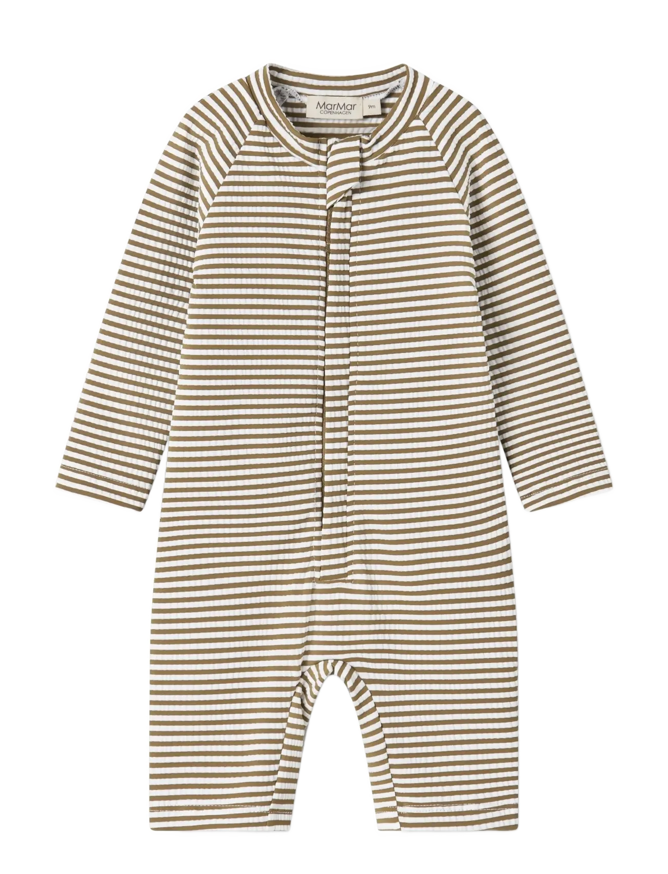 MarMar Copenhagen Swal Suit - Peldkostīmi - DARK BRONZE STRIPE / cream
