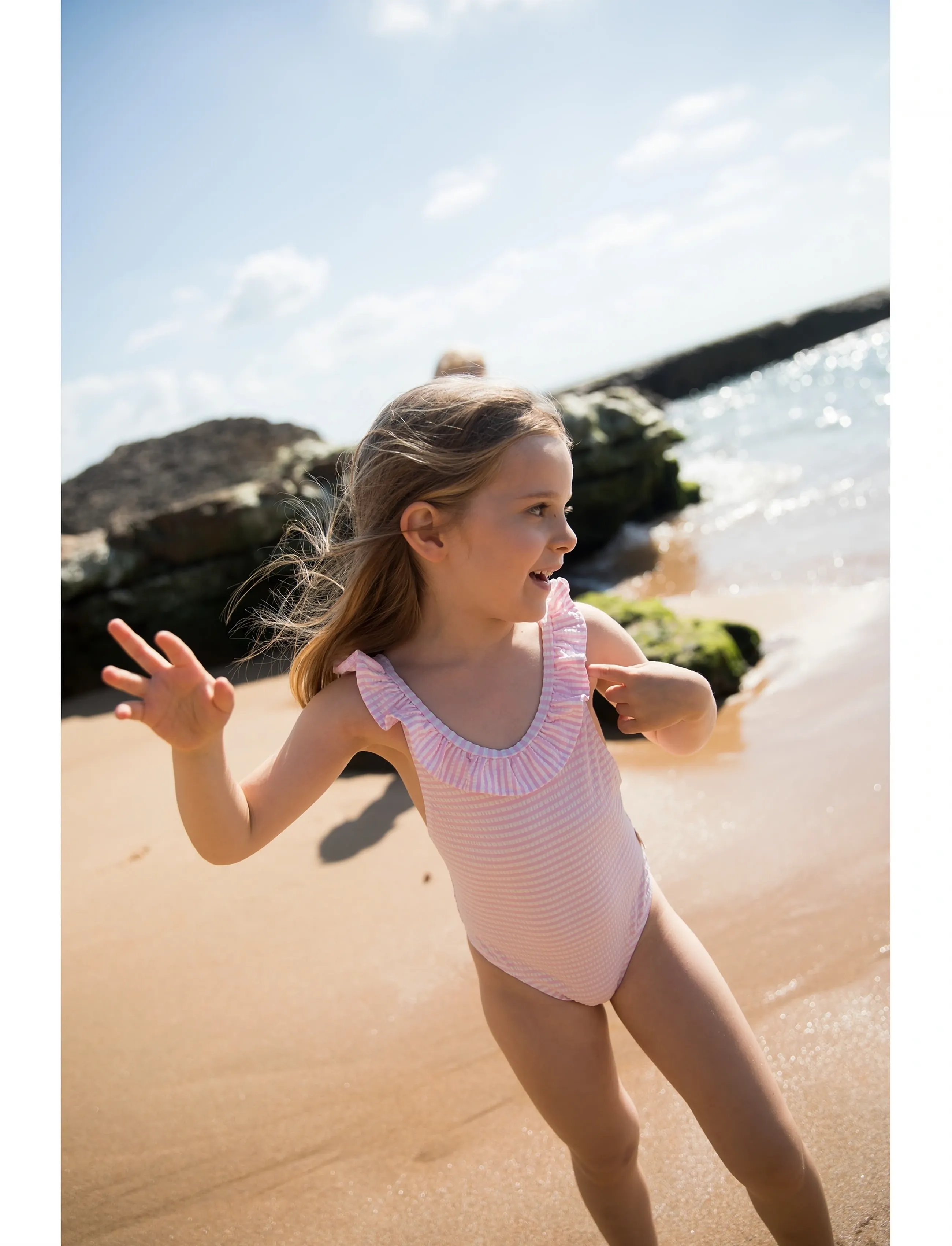 MarMar Copenhagen Swilla Bathing Suit, 92/98, Bademode, Rosa - Swimsuits, Kinder