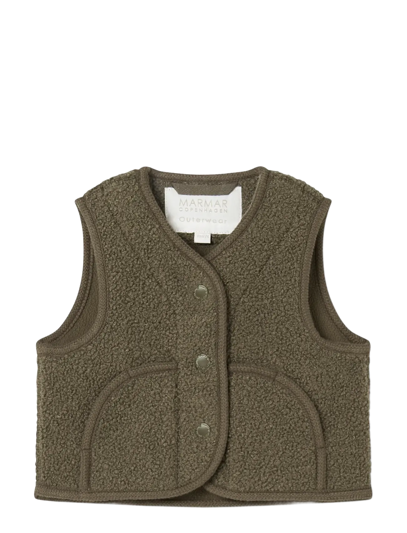 MarMar Copenhagen Ollas Waistcoat - Õueriided - CROCODILE / khaki/green