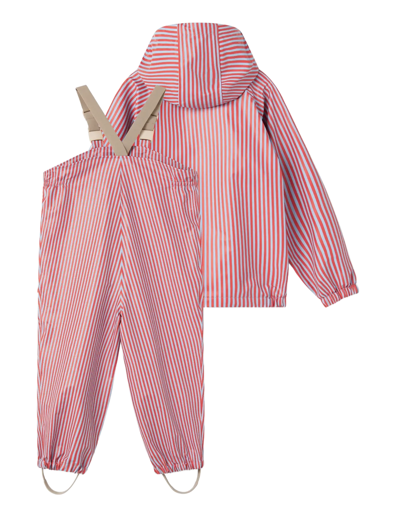 MarMar Copenhagen - Oddy Set - regensets - blue red stripes - 2