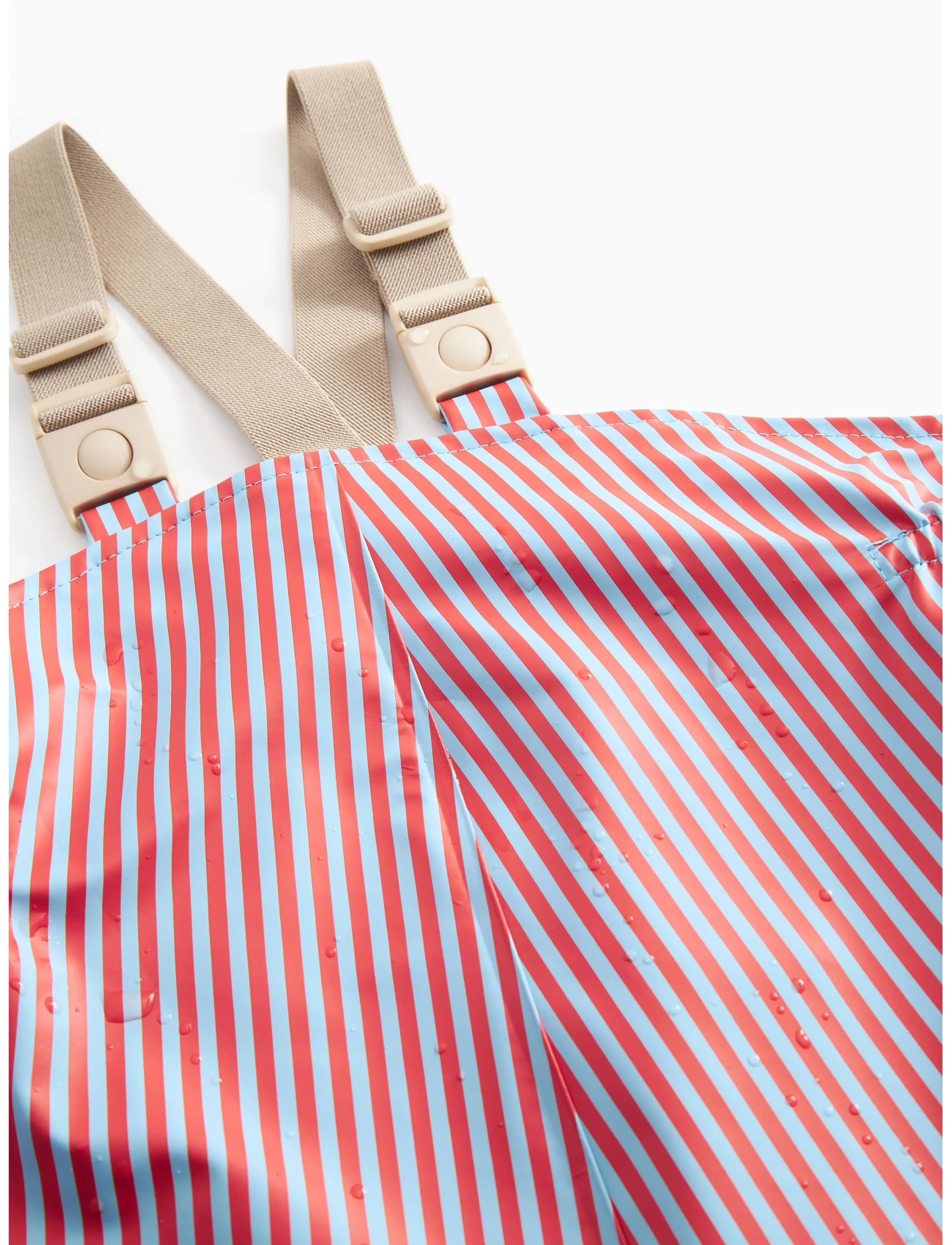 MarMar Copenhagen - Oddy Set - regensets - blue red stripes - 3