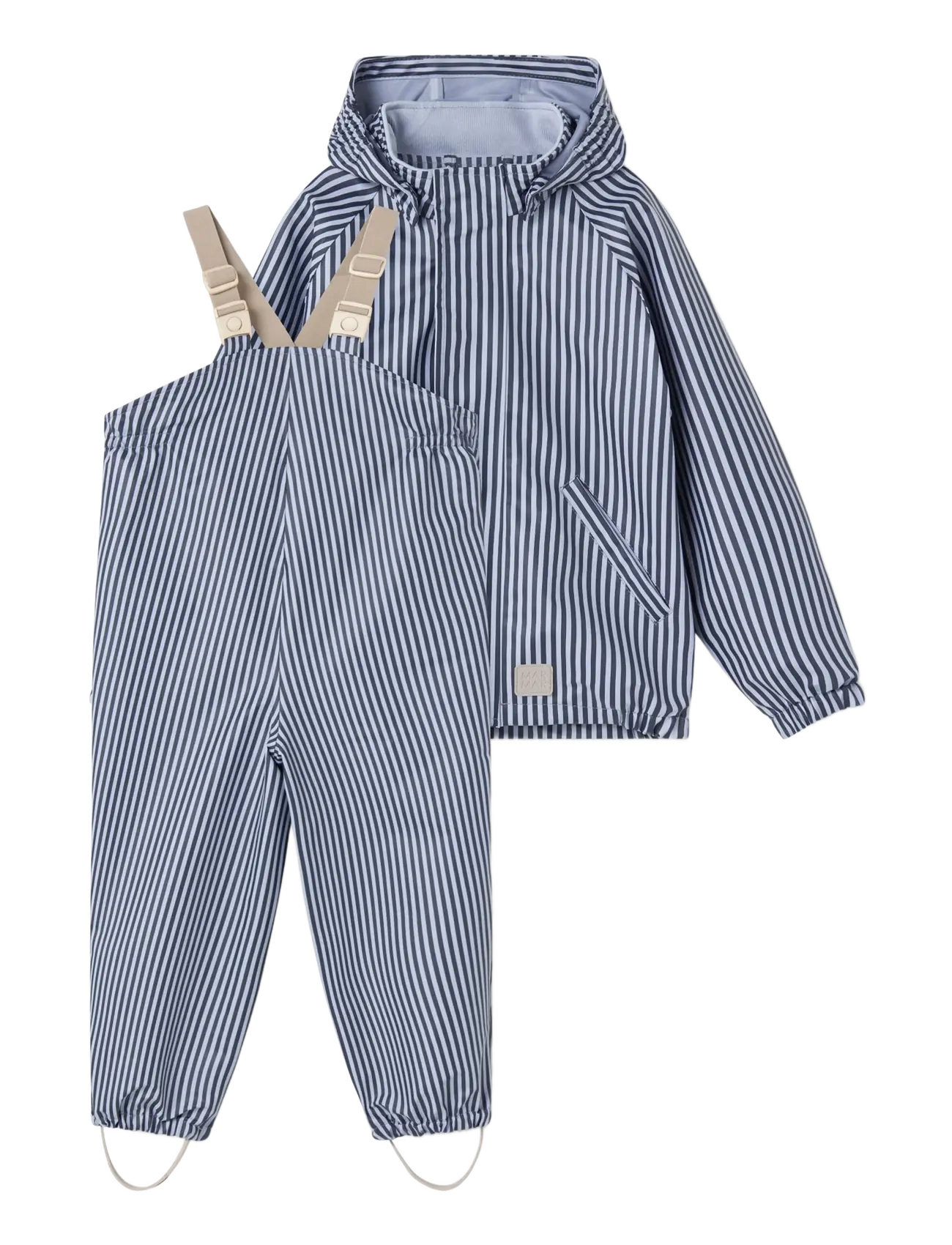 MarMar Copenhagen Oddy Set - Rain jackets - BLUE STRIPES / navy