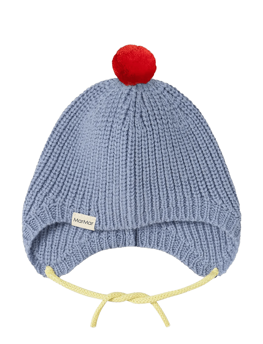MarMar Copenhagen - Aly Baby Pompom - kepurės kūdikiams - bright sky - 0