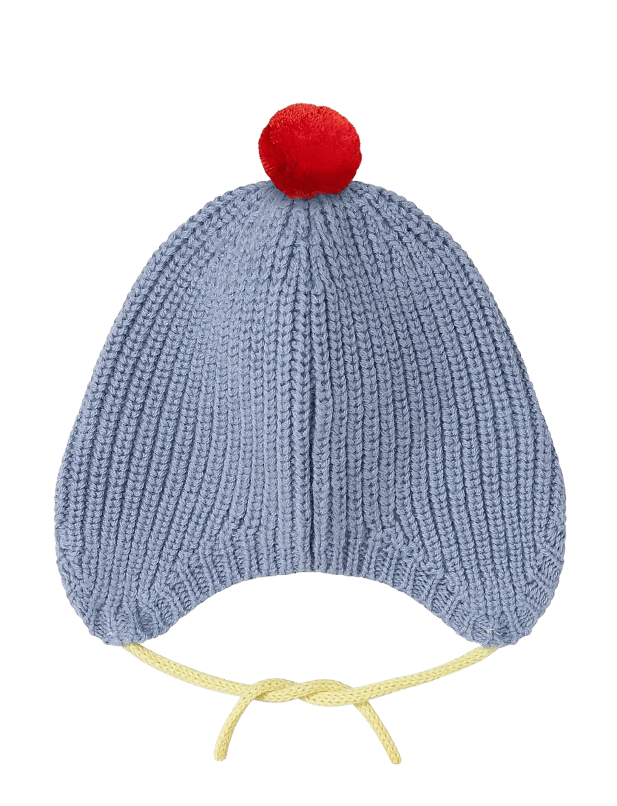 MarMar Copenhagen - Aly Baby Pompom - kepurės kūdikiams - bright sky - 1
