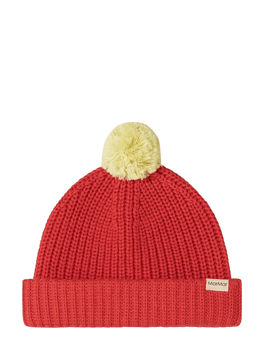 MarMar Copenhagen - Atlas Pompom - ziemas cepures - pomegranate - 1