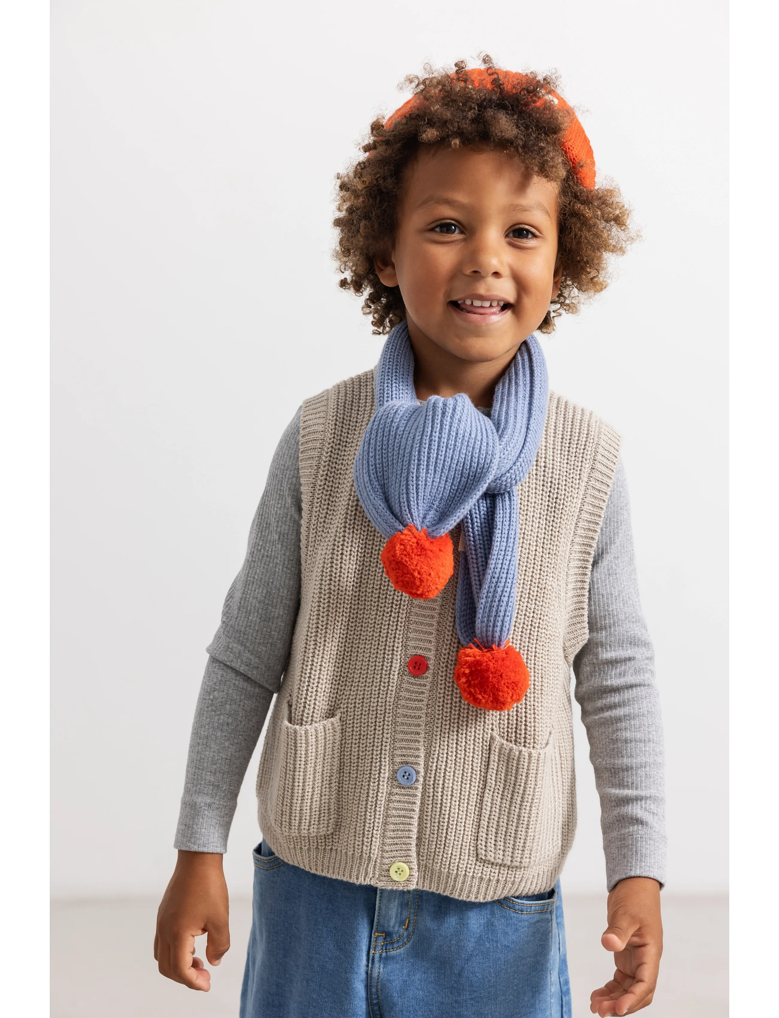 MarMar Copenhagen Atlas Pompom, 56/58 cm, Hats, Rot - Beanie, Kinder