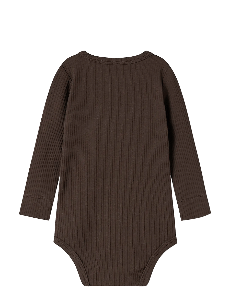 MarMar Copenhagen - Body LS - långärmade bodies - dark roast - 2