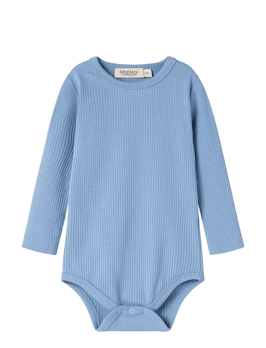 MarMar Copenhagen - Plain Body LS - långärmade bodies - blue heaven - 1