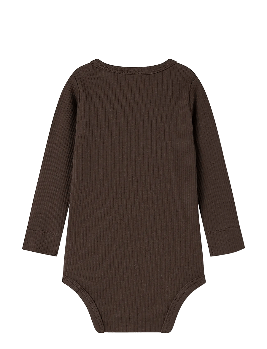 MarMar Copenhagen - Plain Body LS - pikkade varrukatega bodid - dark roast - 1