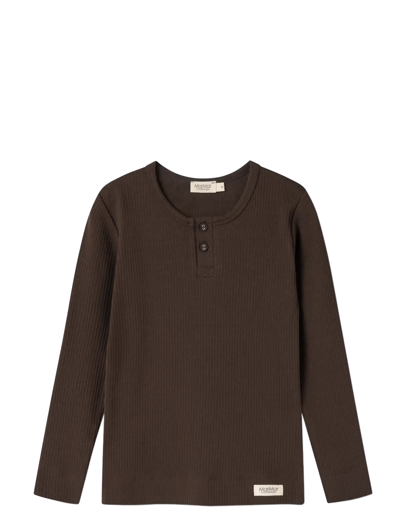 MarMar Copenhagen Tee LS - T-särgid - DARK ROAST / brown