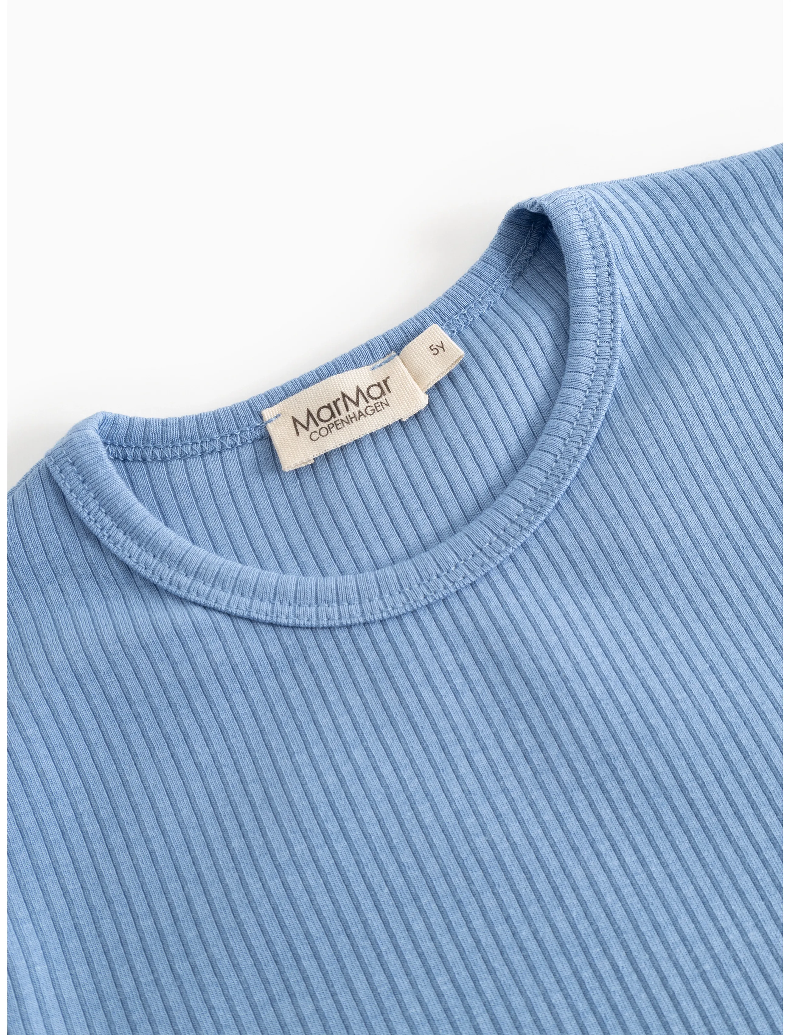 MarMar Copenhagen - Plain Tee LS - långärmade t-shirts - blue heaven - 4