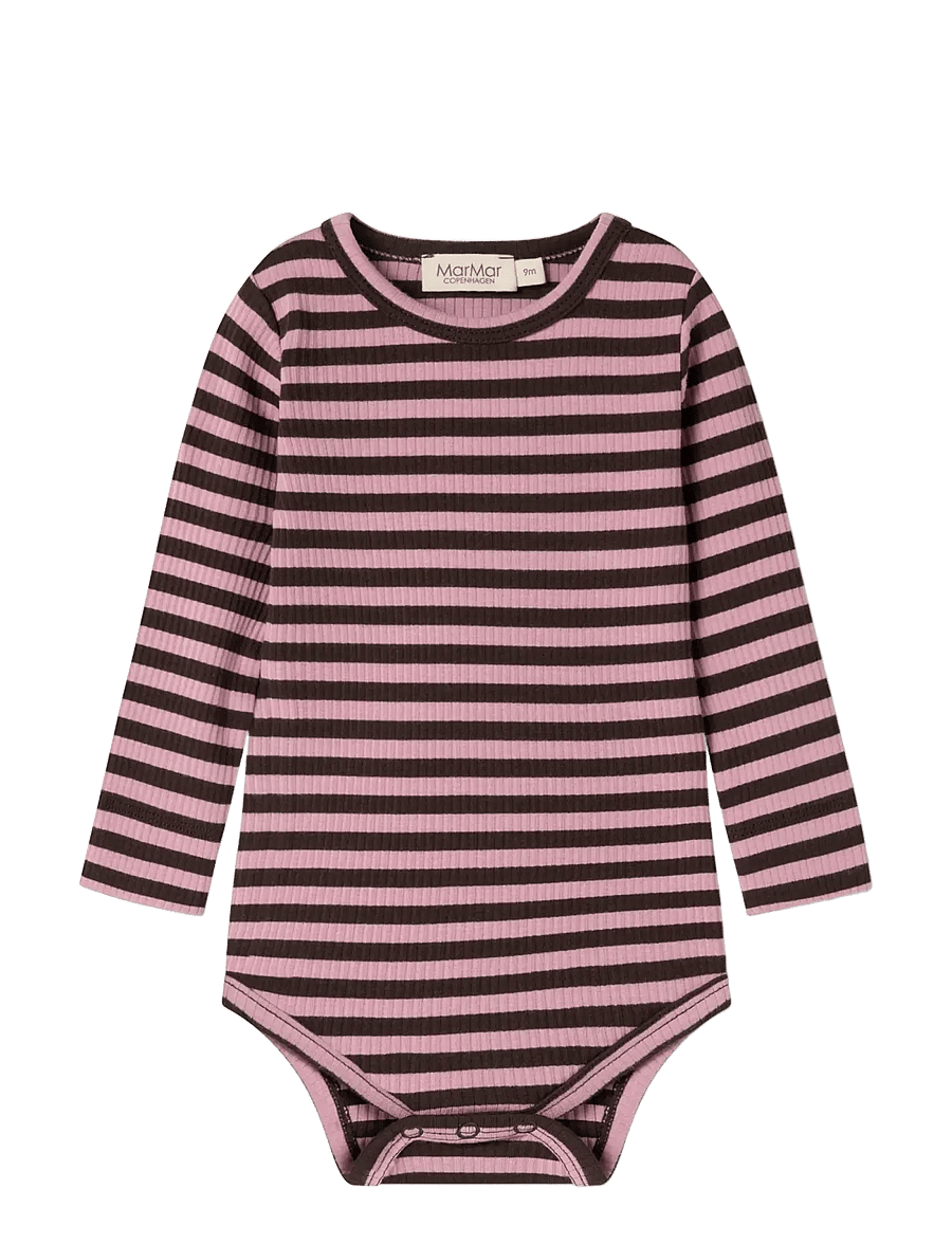 MarMar Copenhagen - Plain Body LS - långärmade bodies - heather stripe - 1