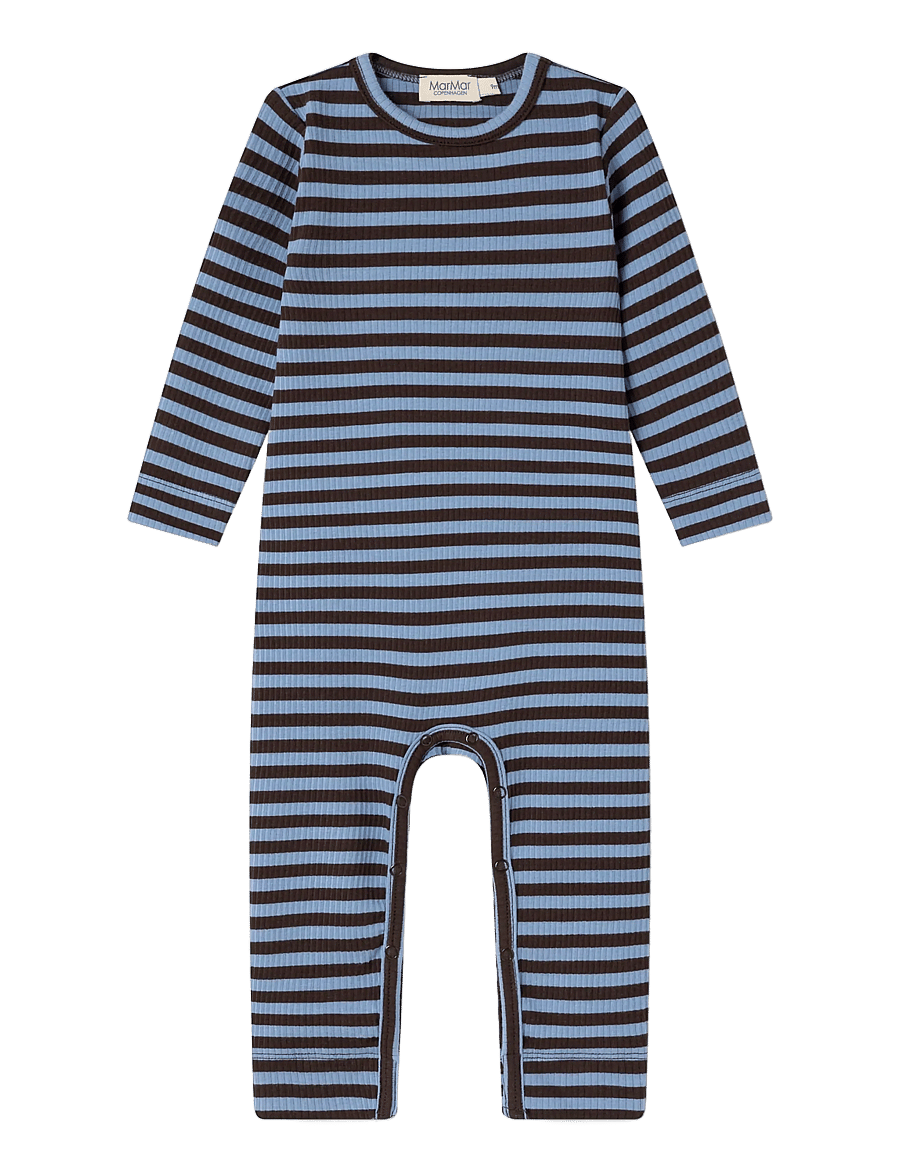 MarMar Copenhagen - Plain Rompy - långärmade bodysuits - blue heaven stripe - 0